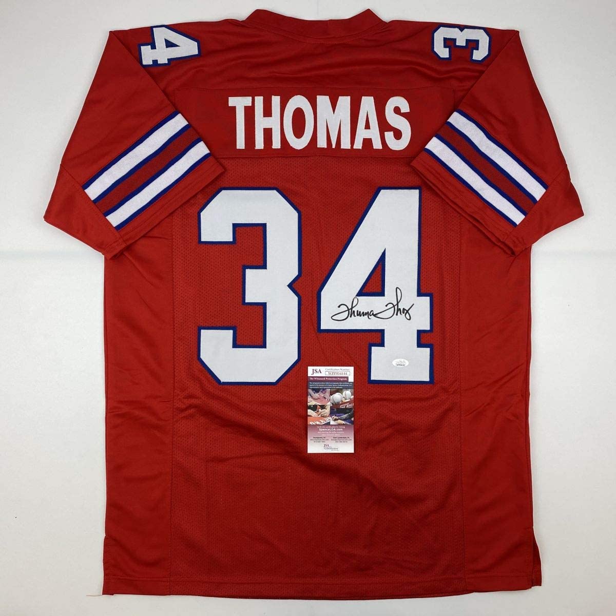 Thurman Thomas Autographed Oklahoma State Custom Football Jersey - BAS COA