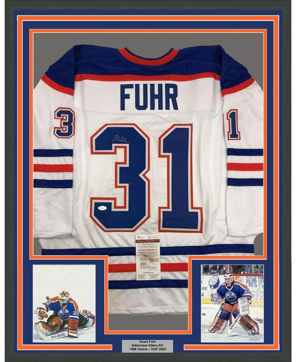 Grant Fuhr Signed Jersey (Beckett COA)