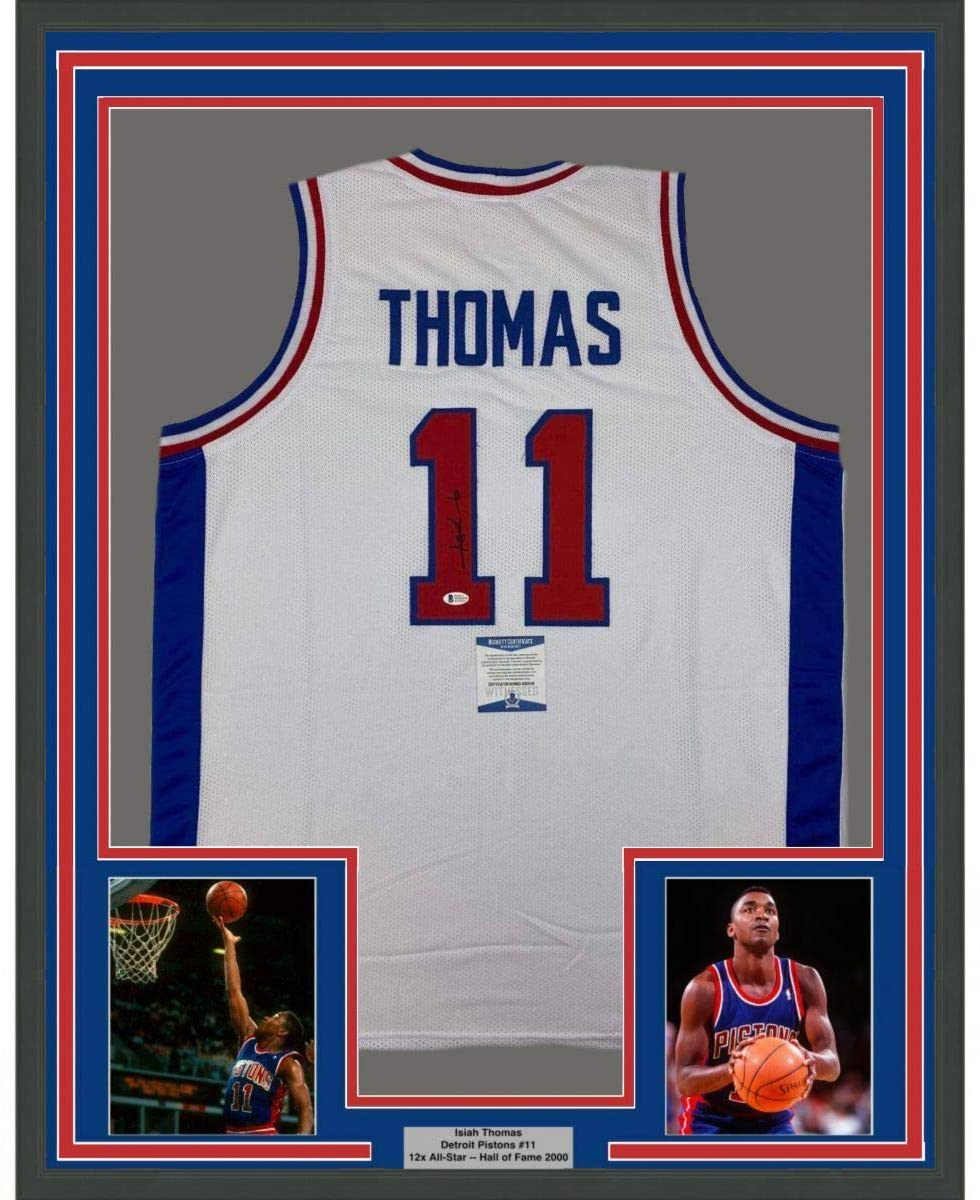 Isiah Thomas Signed Pistons Jersey (Fanatics)