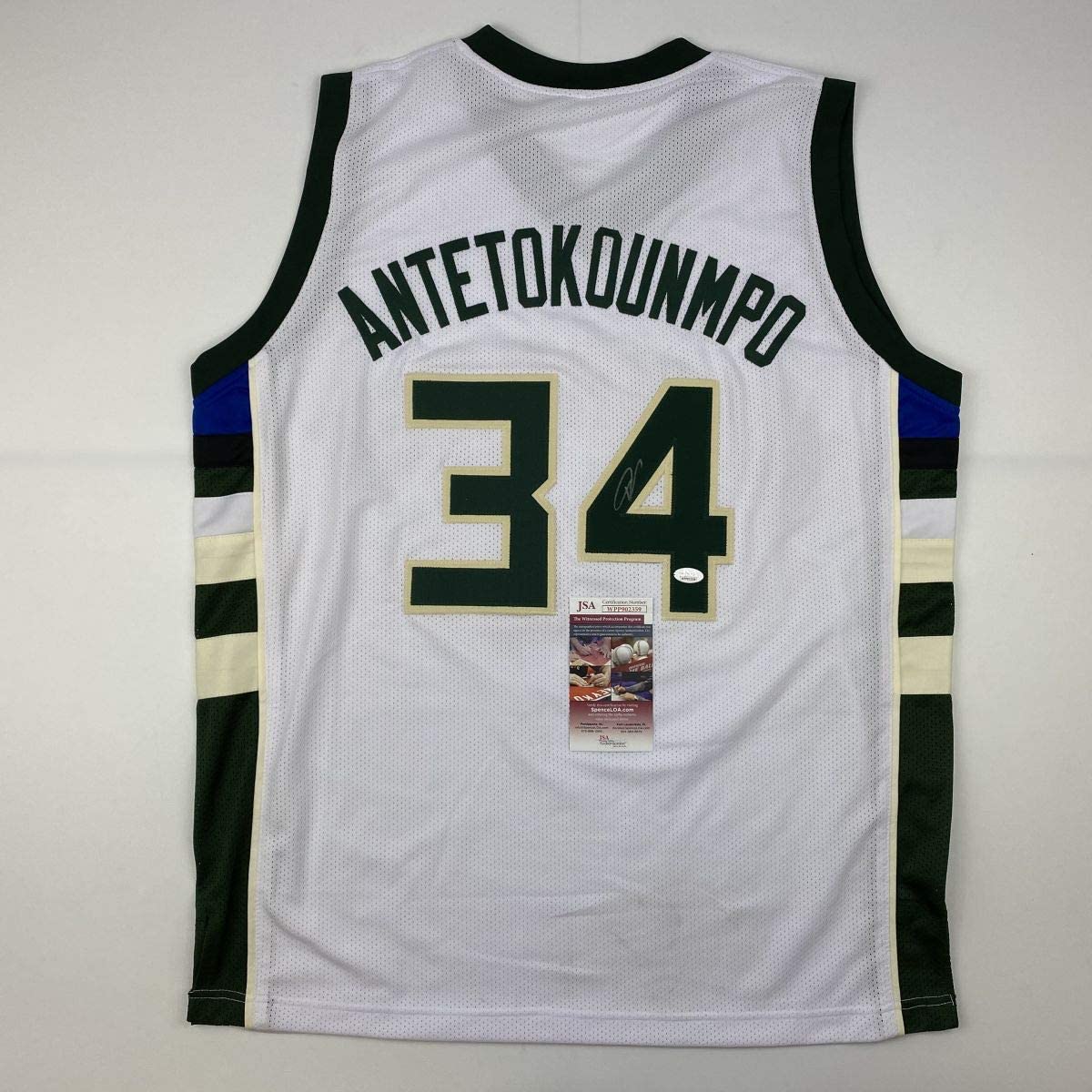 Giannis Antetokounmpo Autographed Milwaukee Bucks Custom Black