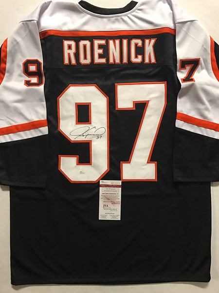 Framed Autographed/Signed Jeremy Roenick 33x42 Chicago Red Hockey Jersey  JSA COA - Hall of Fame Sports Memorabilia