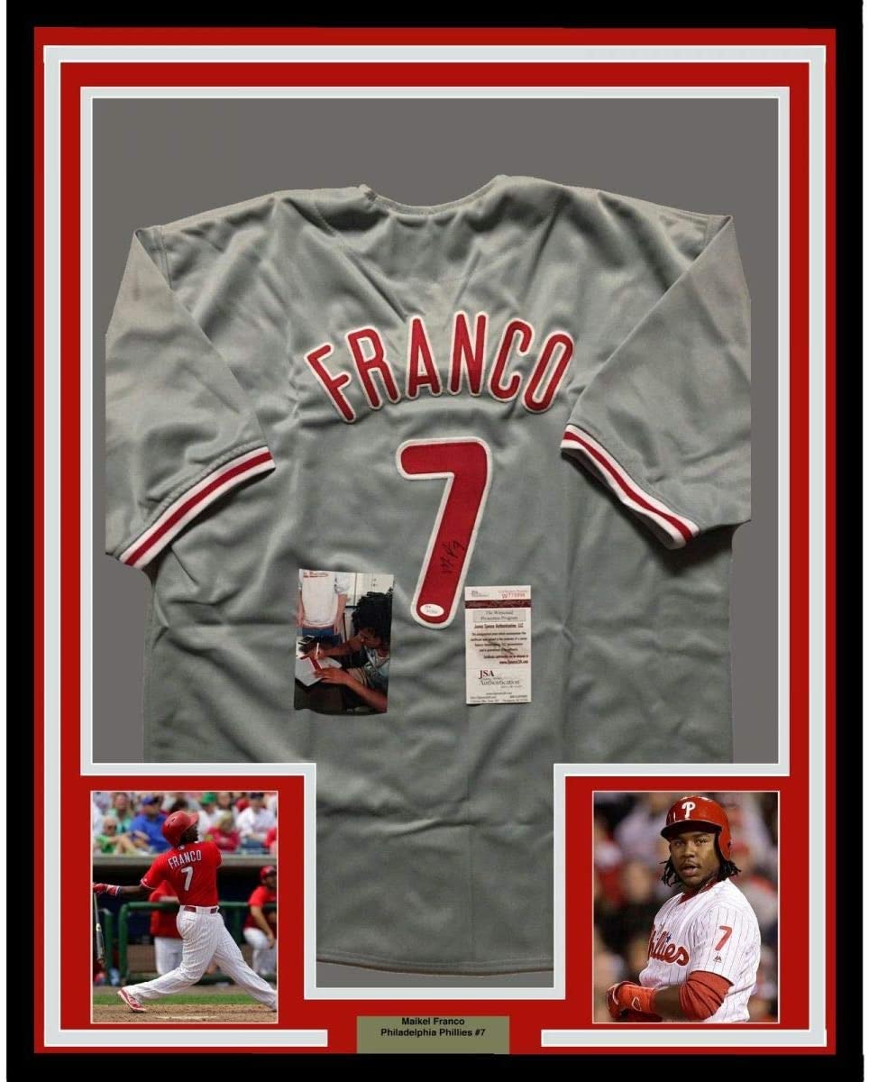 Maikel Franco Signed Phillies Jersey (JSA COA)Philadelphia Starting 3rd  Baseman