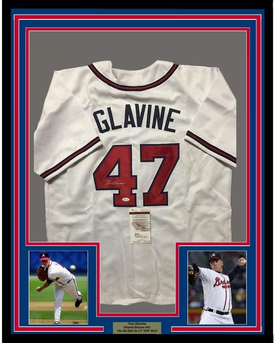 Framed Autographed/Signed Andruw Jones 33x42 Atlanta Blue Baseball Jersey  JSA COA at 's Sports Collectibles Store