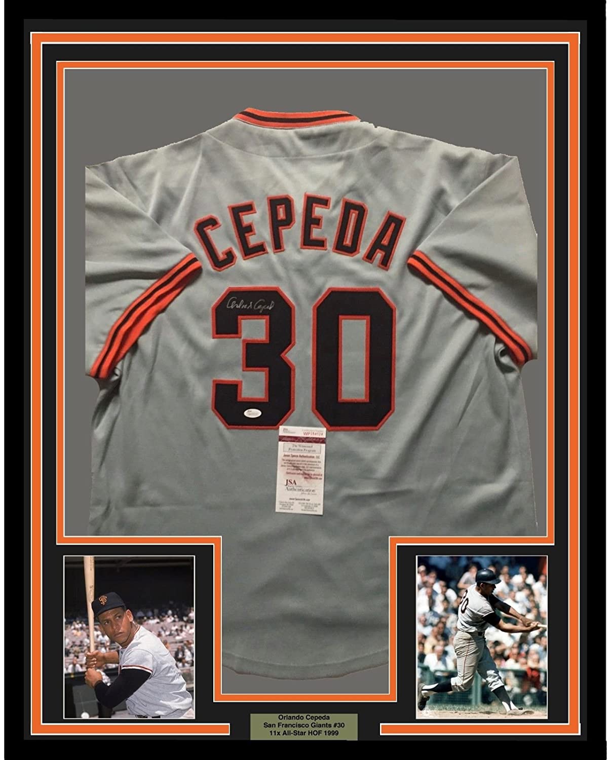 Orlando Cepeda Signed San Francisco White Baseball Jersey (JSA)