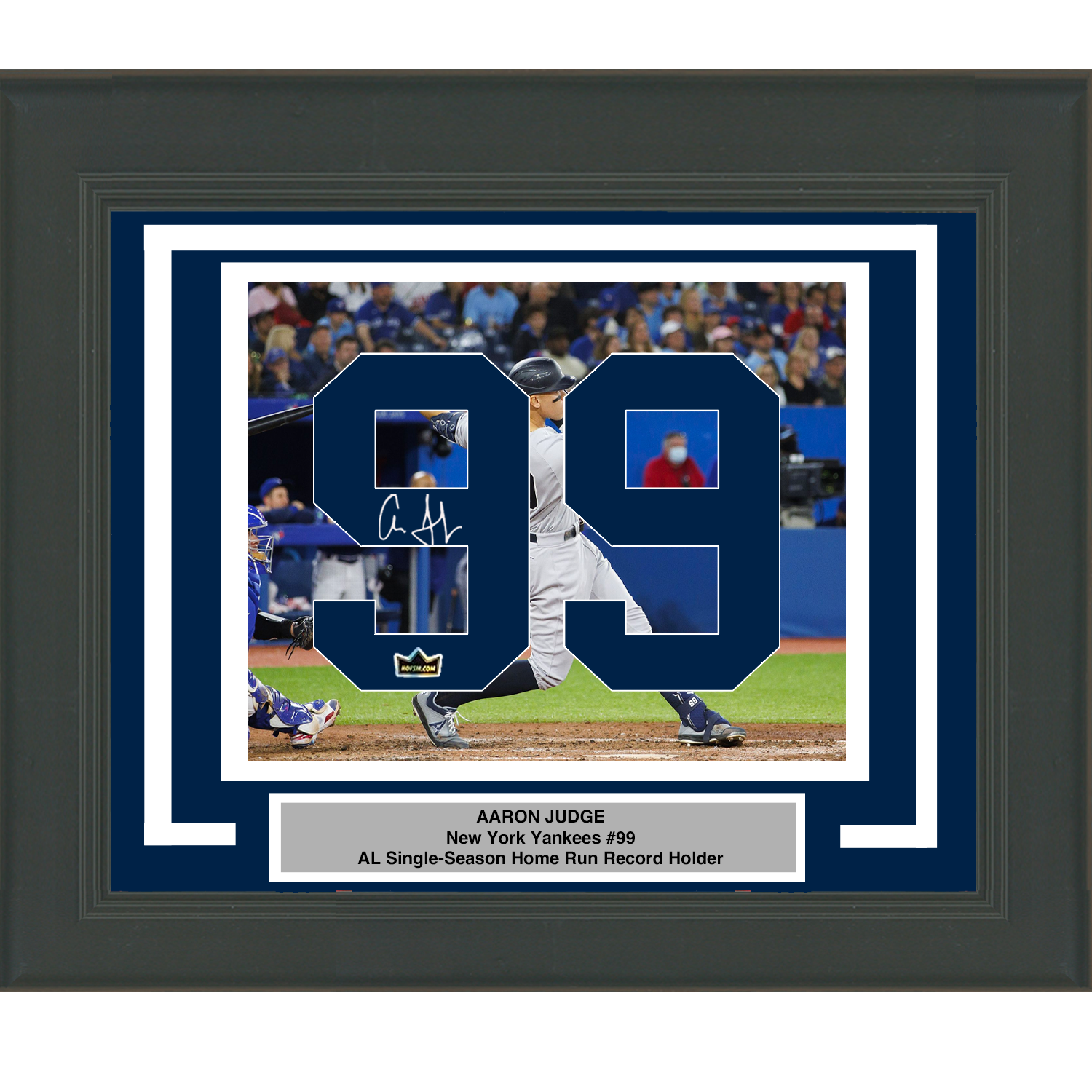 Aaron Judge Autographed and Framed New York Yankees Jersey