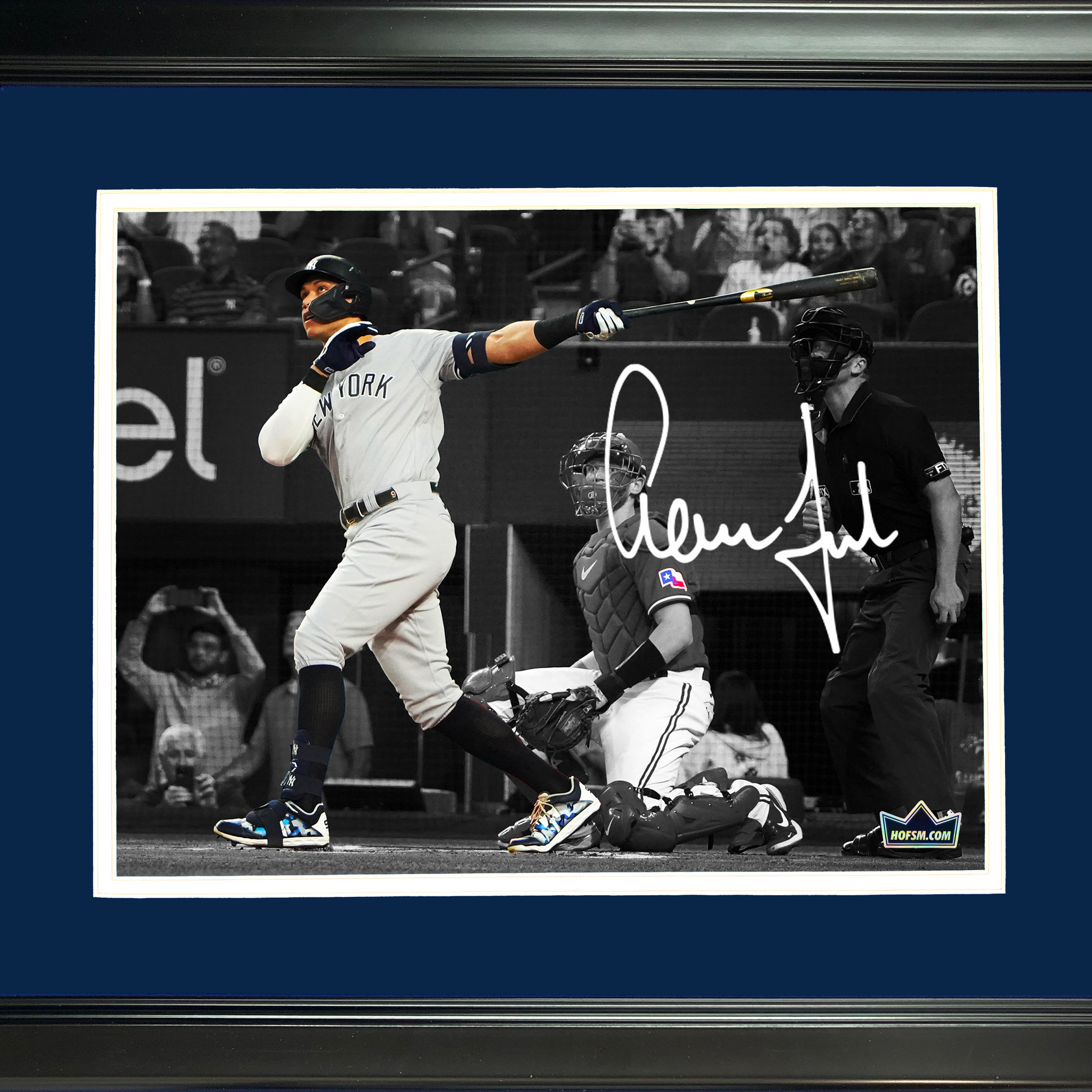 Framed Aaron Judge 62nd AL Home Run Record Facsimile Laser Engraved  Signature Auto 12x15 Baseball Photo HOFSM Holo - Hall of Fame Sports  Memorabilia