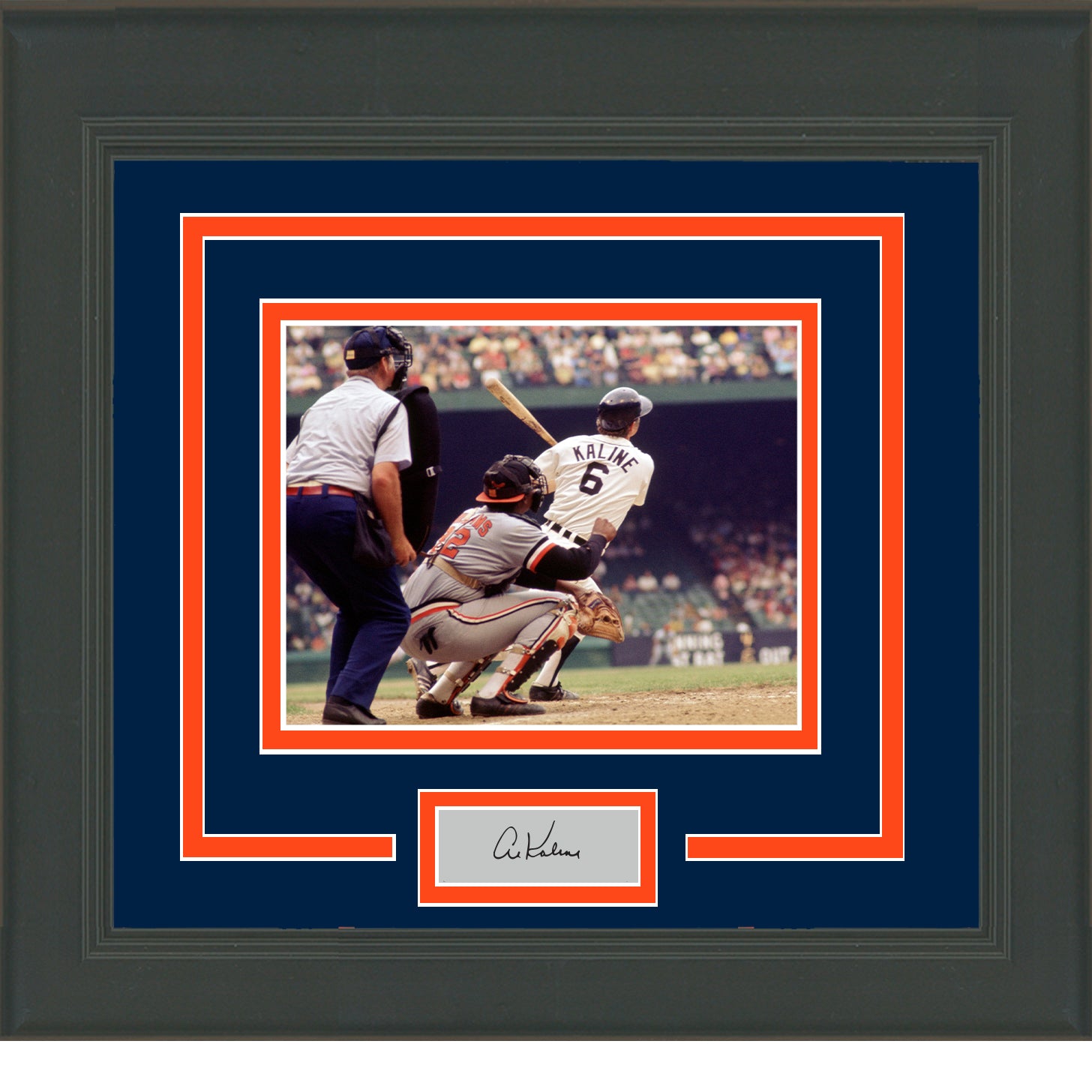 Al Kaline Autographed and Framed Detroit Tigers Jersey