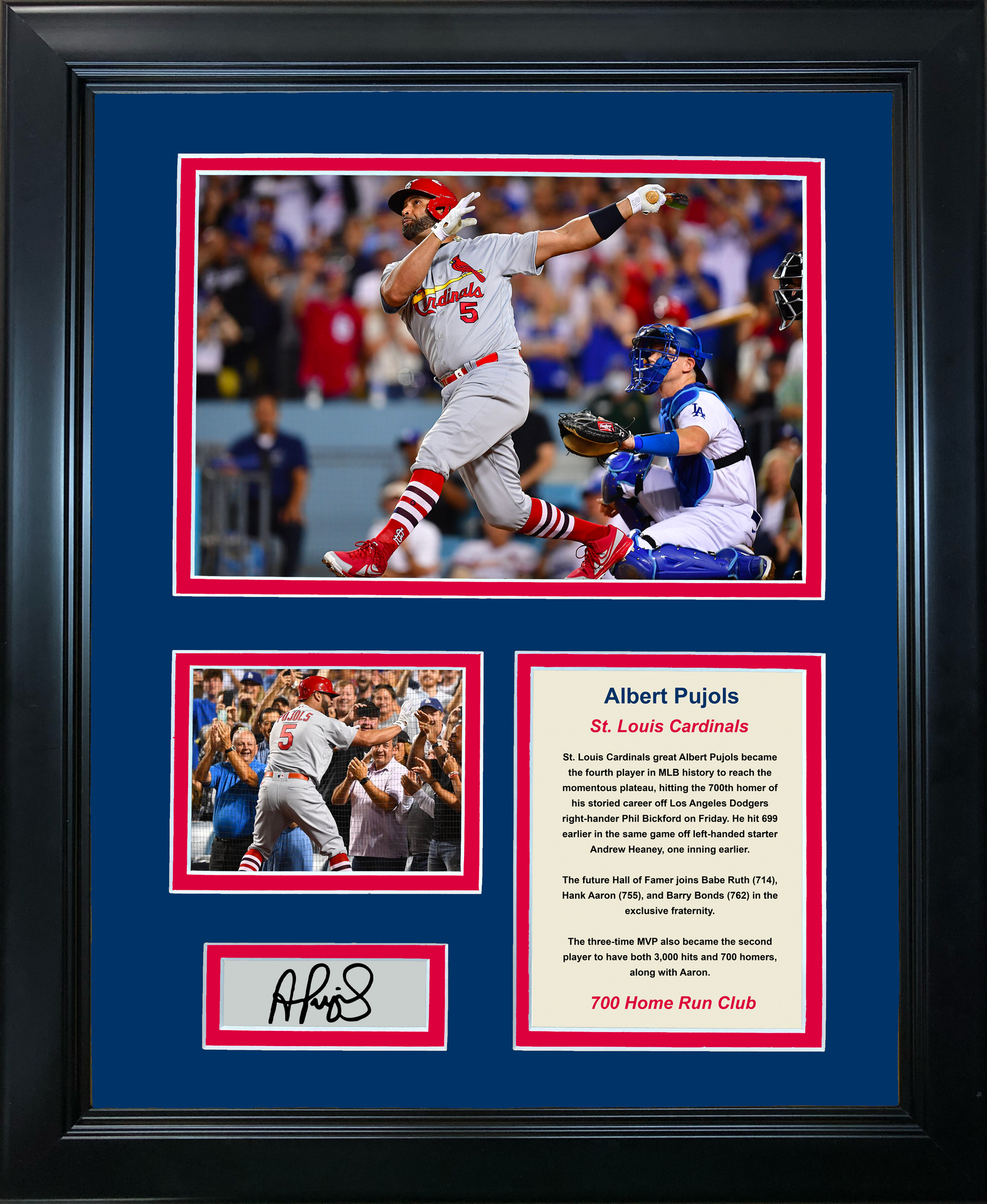 Albert Pujols Framed 8x10 Cardinals Photo w/ Laser Engraved Signature –  Sports Integrity