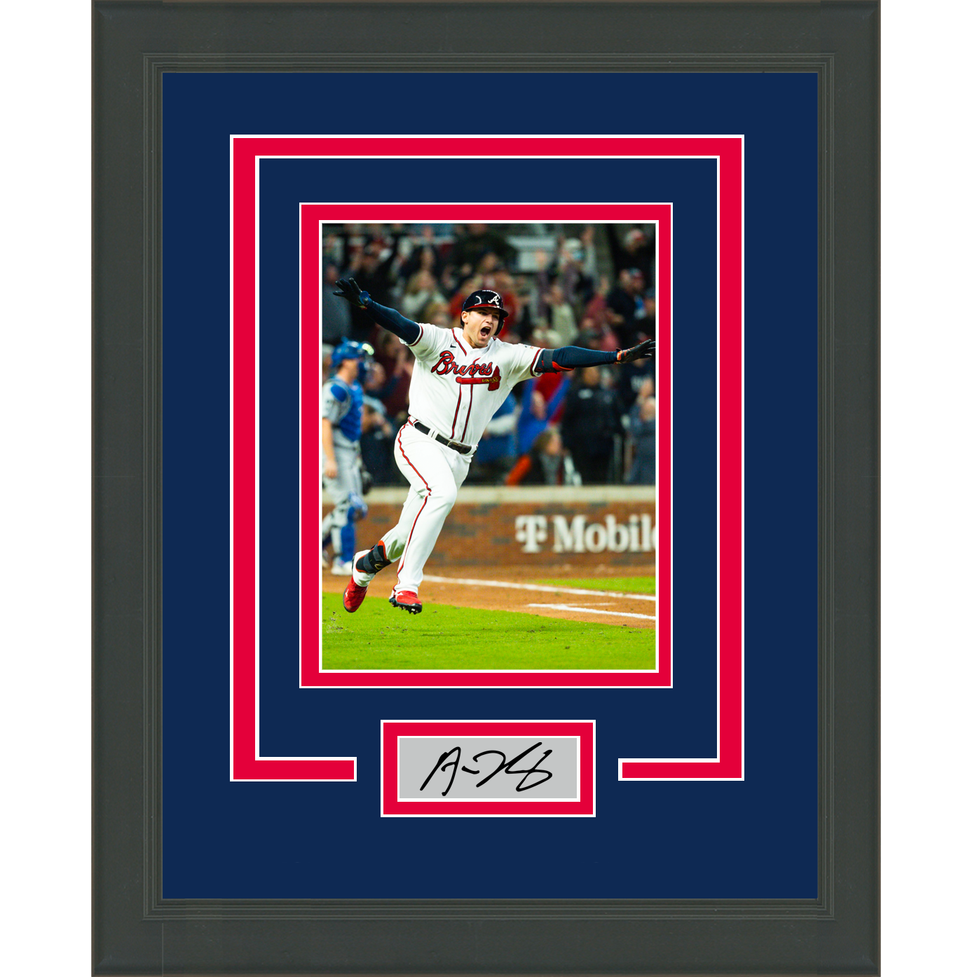 Framed Austin Riley Facsimile Laser Engraved Signature Auto Atlanta Braves  14x17 Baseball Photo - Hall of Fame Sports Memorabilia