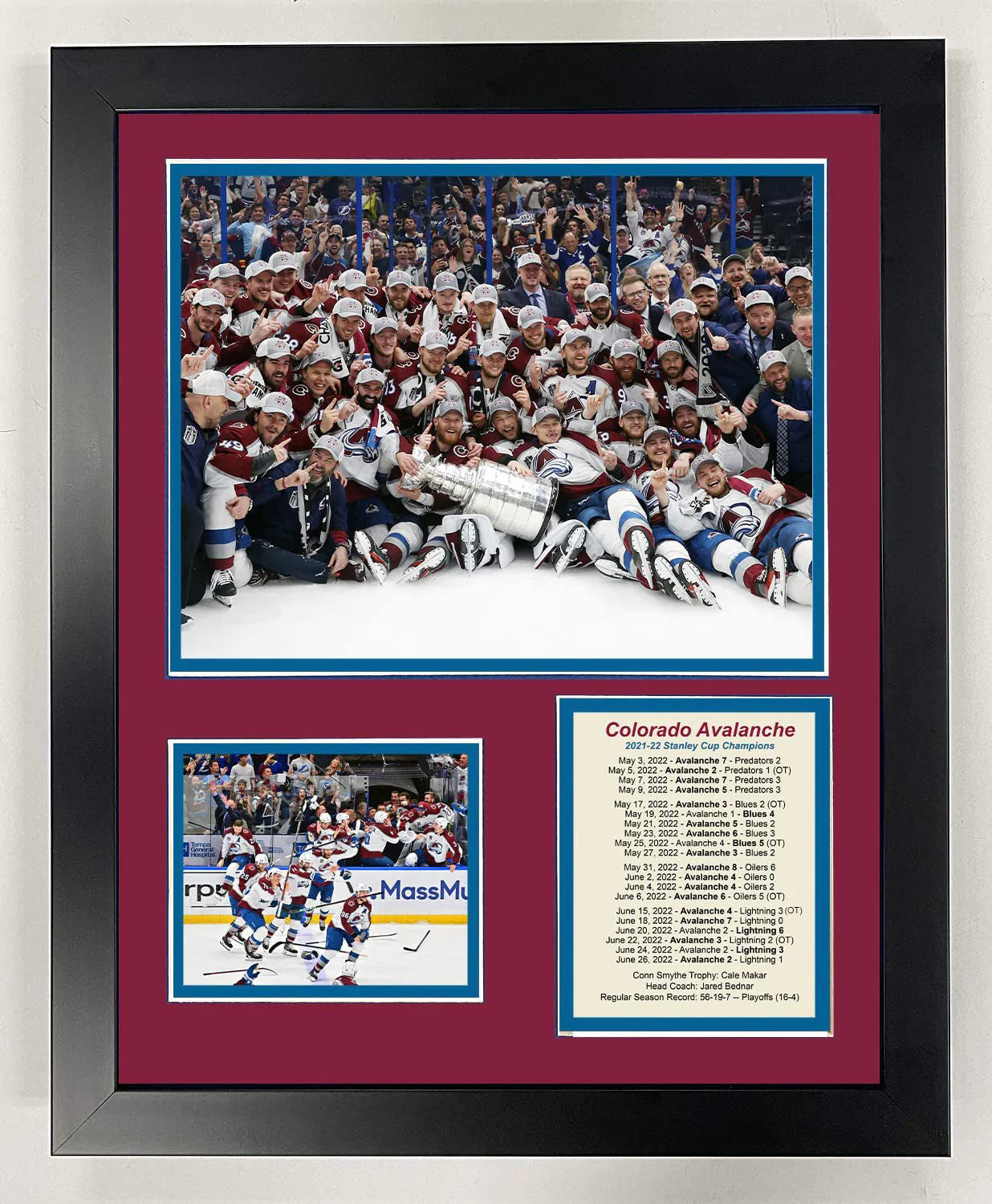 NHL Colorado Avalanche - 2022 Stanley Cup Champions Wall Poster, 22.375 x  34 Framed 
