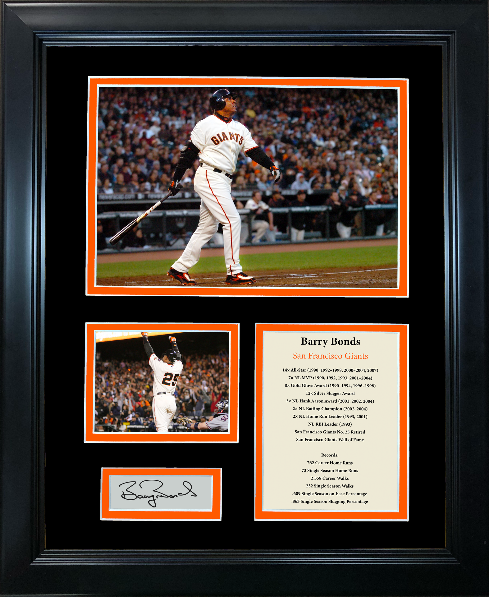 Barry Bonds Autographed Signed Framed San Francisco Giants 