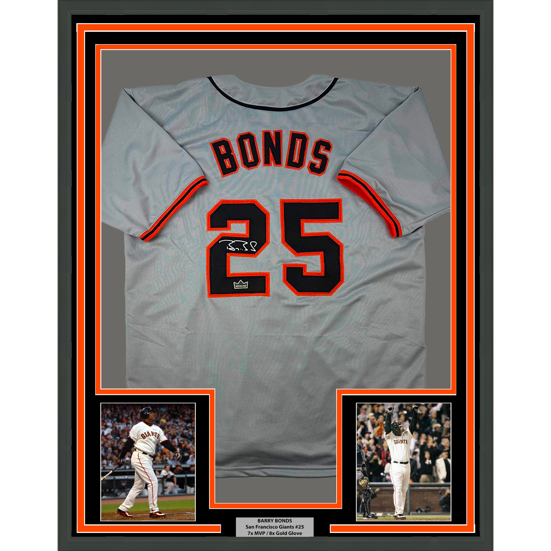 Barry Bonds Autographed San Francisco Custom Baseball Jersey - JSA COA