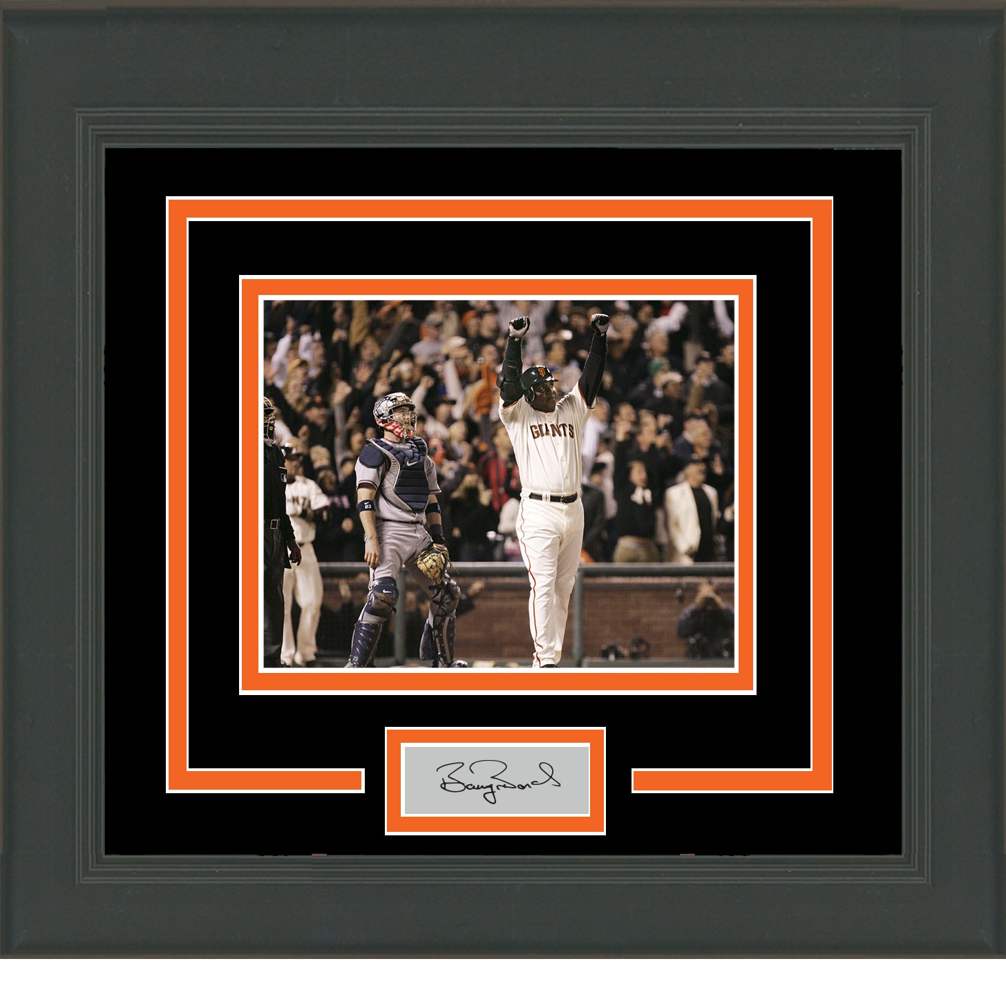 Framed Facsimile Autographed Barry Bonds 33x42 San Francisco Grey Reprint  Laser Auto Baseball Jersey at 's Sports Collectibles Store