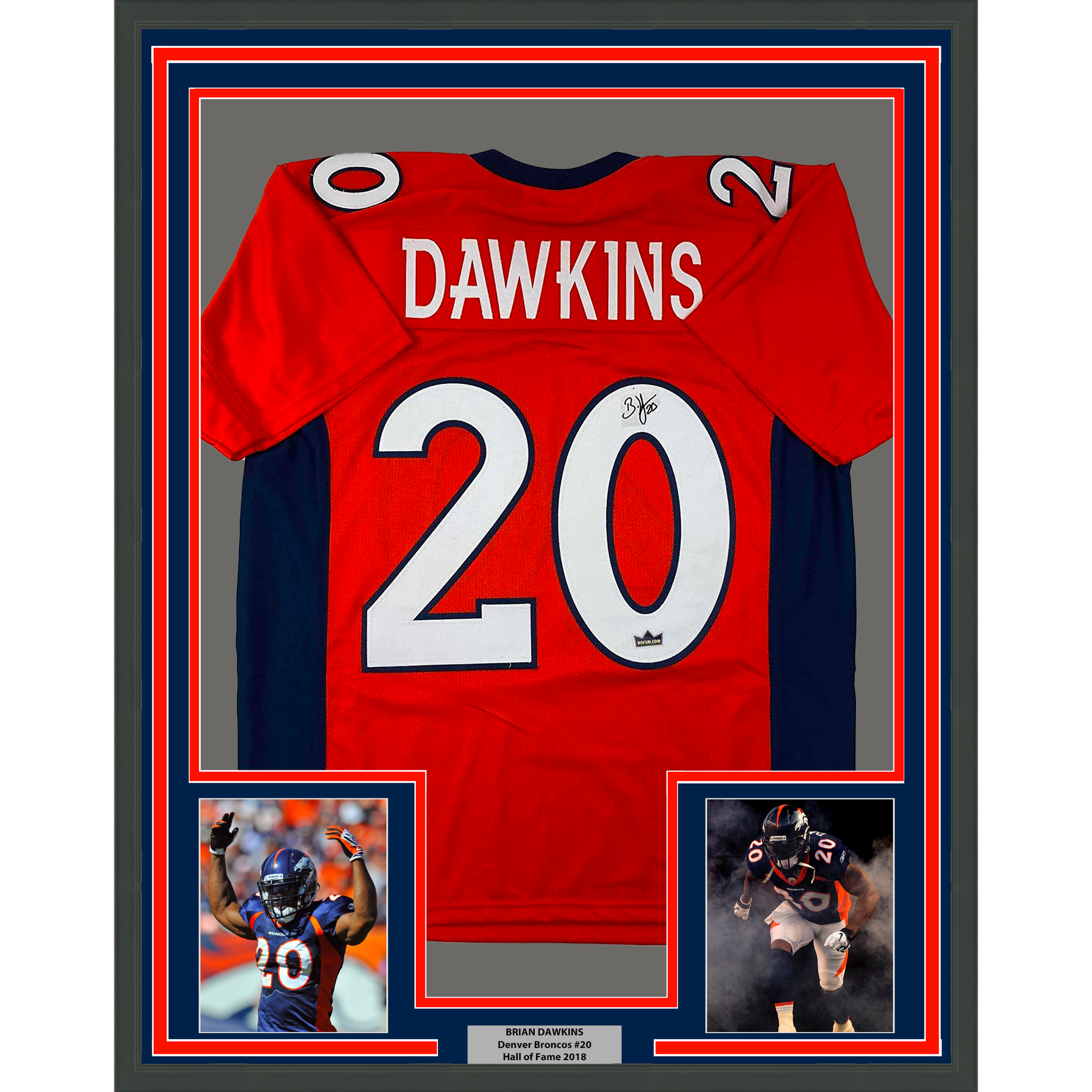 BRIAN DAWKINS SIGNED CUSTOM EAGLES BLACK JERSEY WITH PSA - First Class  Autographs