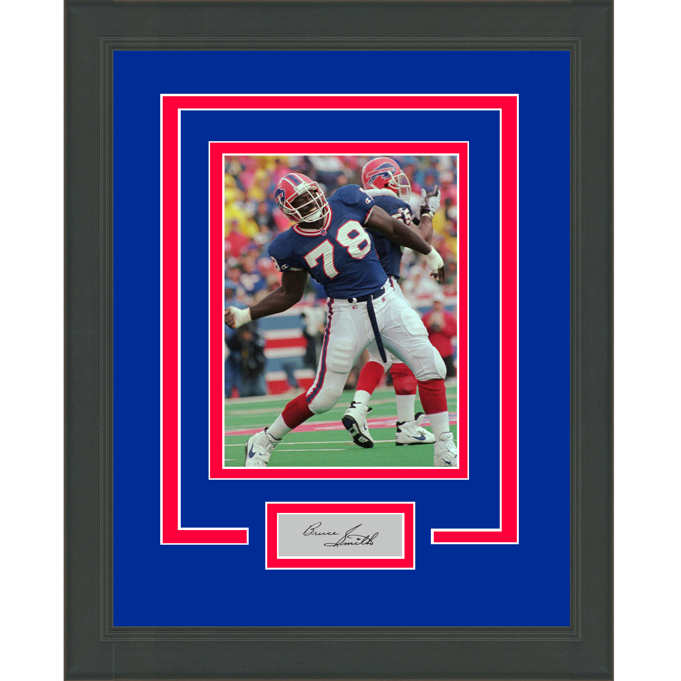 Bruce Smith Autographed Signed Framed Buffalo Bills Jersey JSA 