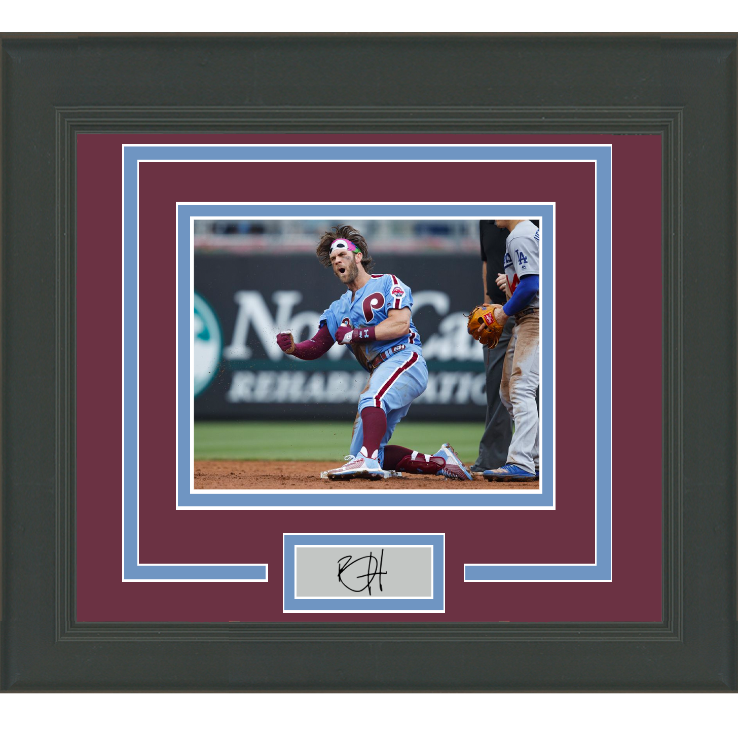 Framed Bryce Harper Washington Nationals Facsimile Laser Engraved Signature  Auto 12x15 Baseball Photo HOFSM Holo - Hall of Fame Sports Memorabilia