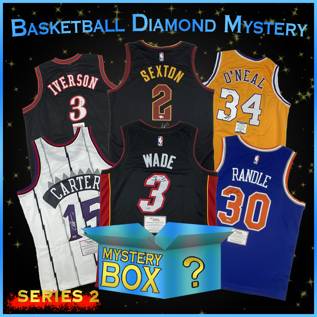 Autographed Basketball Jersey Mystery Box DIAMOND Series 2 - Hall of Fame  Sports Memorabilia