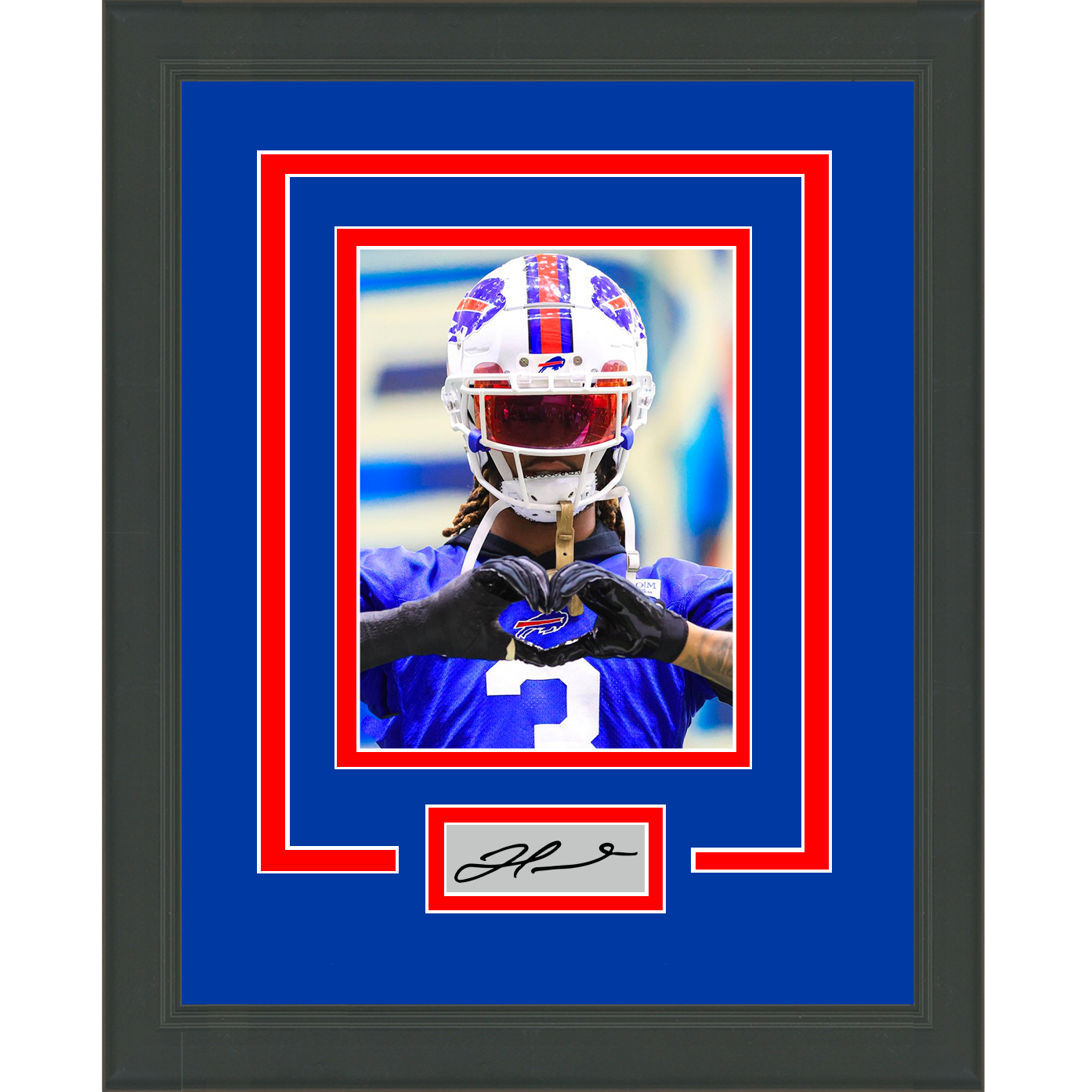 Damar Hamlin Signed 16x20 Buffalo Bills Photo BAS