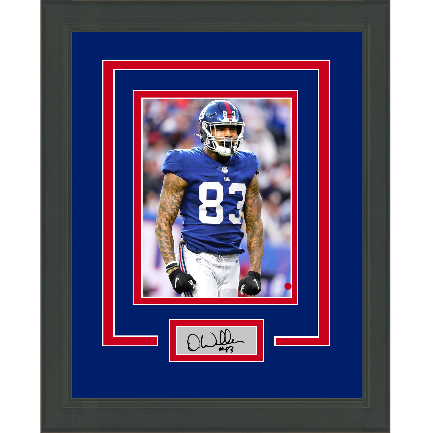 Framed Darren Waller Facsimile Laser Engraved Signature Auto New York  Giants 14x17 Football Photo - Hall of Fame Sports Memorabilia