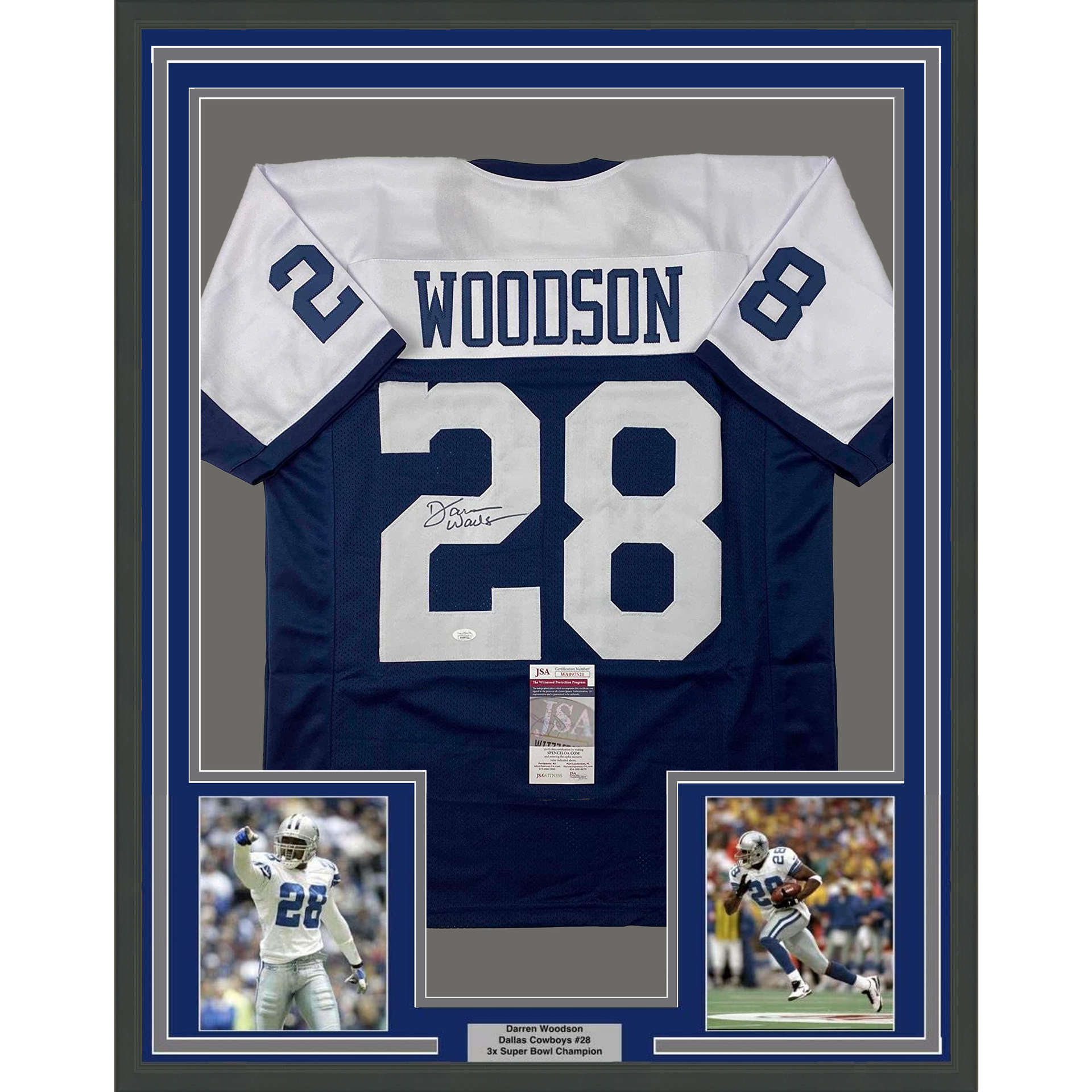 Ceedee Lamb Autographed Signed Dallas cowboys Framed Jersey JsA