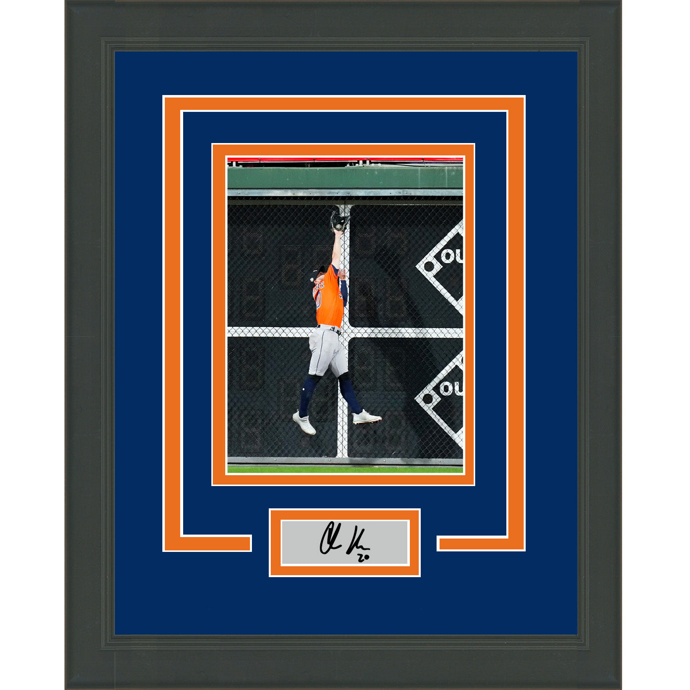 Framed Chas McCormick 2022 World Series Game 5 Saving Catch