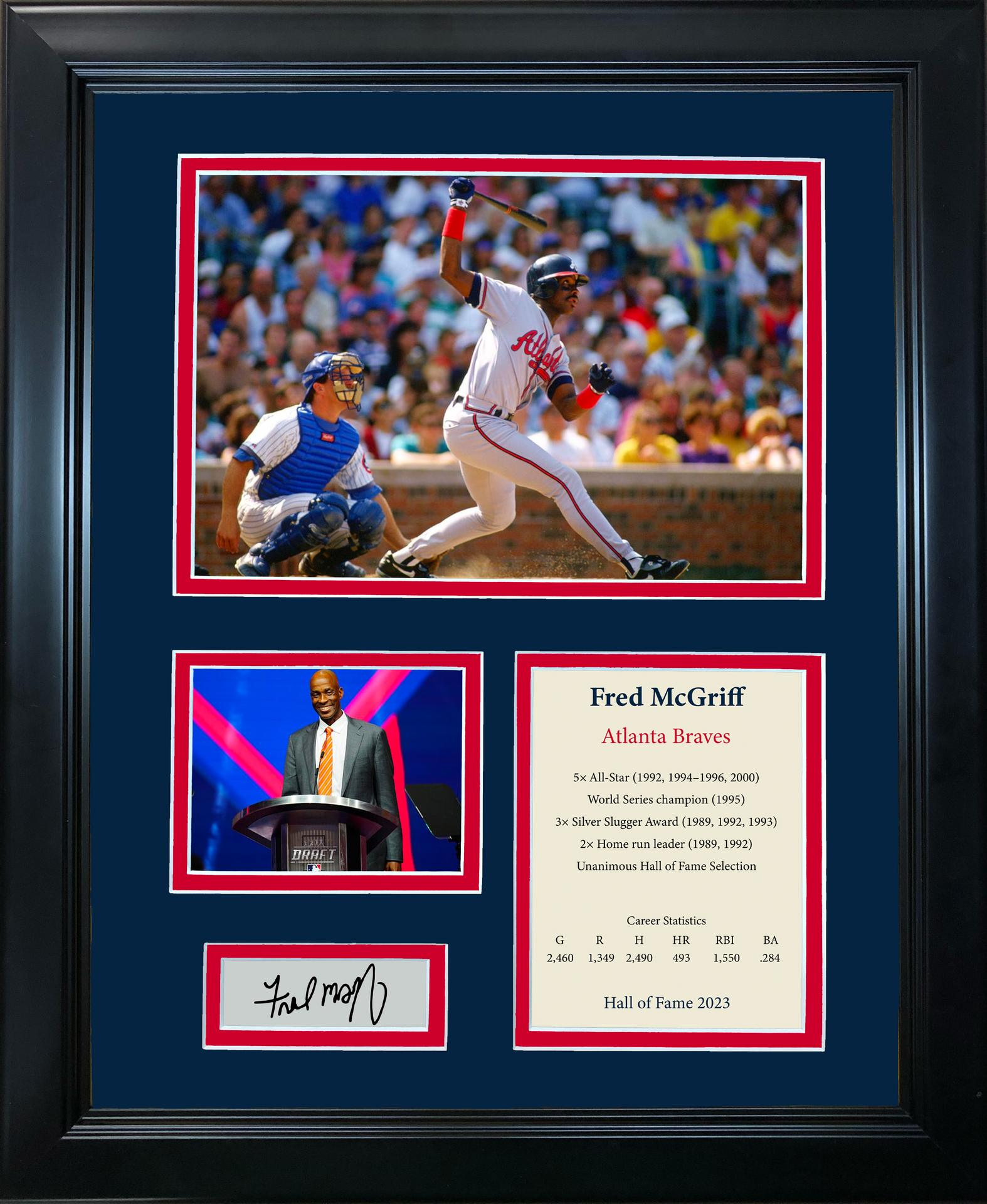 Fred McGriff Signed Braves Jersey (PSA)