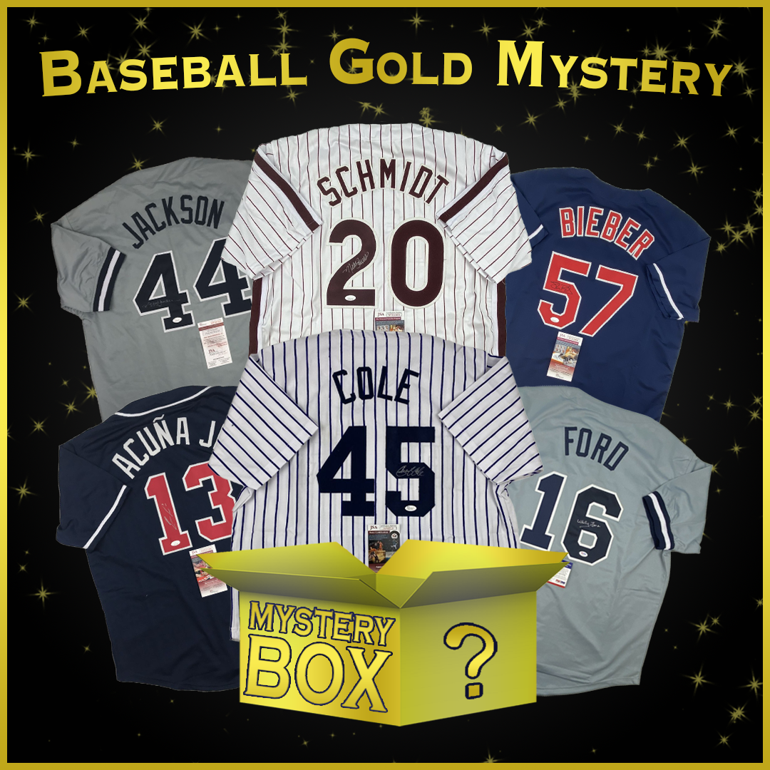 Autographed Baseball Jersey Mystery Box GOLD Series 1 - Hall of Fame Sports  Memorabilia