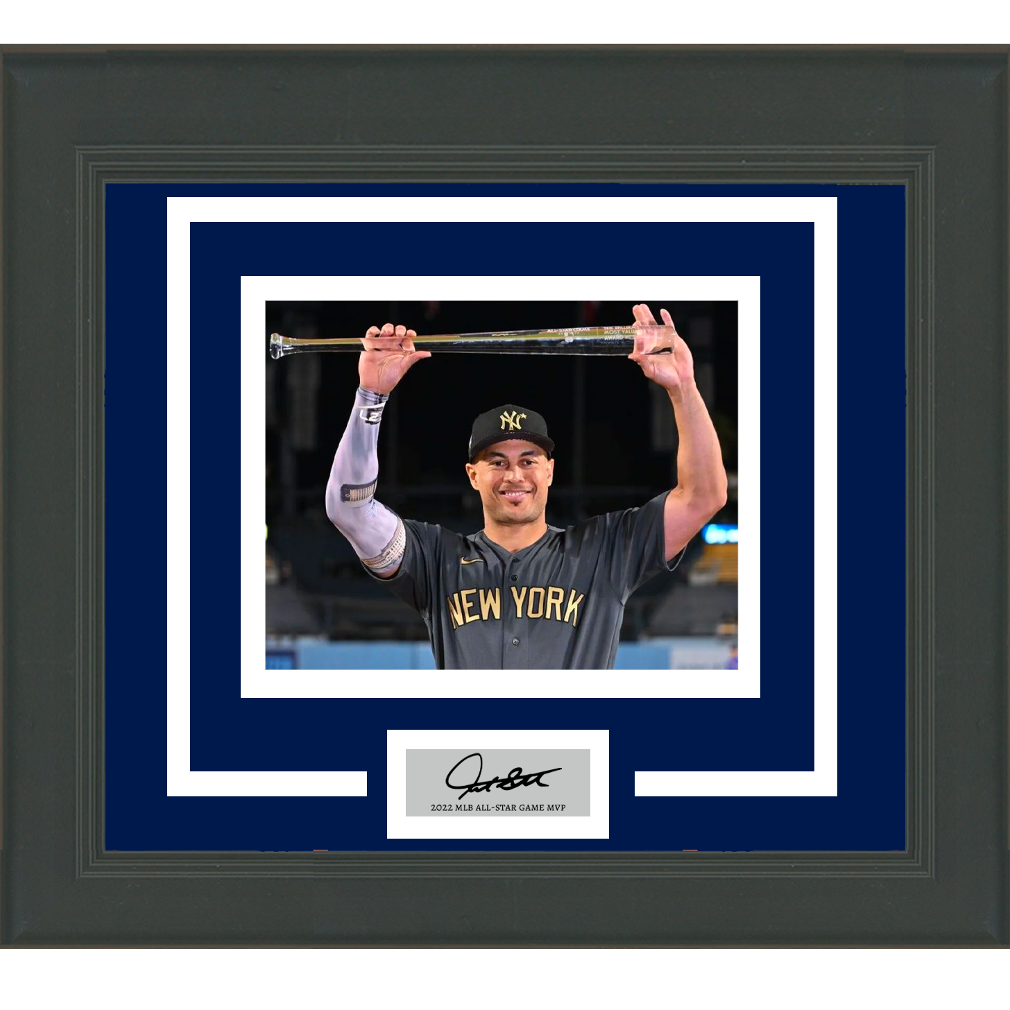 Framed Giancarlo Mike Stanton Facsimile Laser Engraved Signature Auto New  York Yankees 15x16 Baseball Photo - Hall of Fame Sports Memorabilia