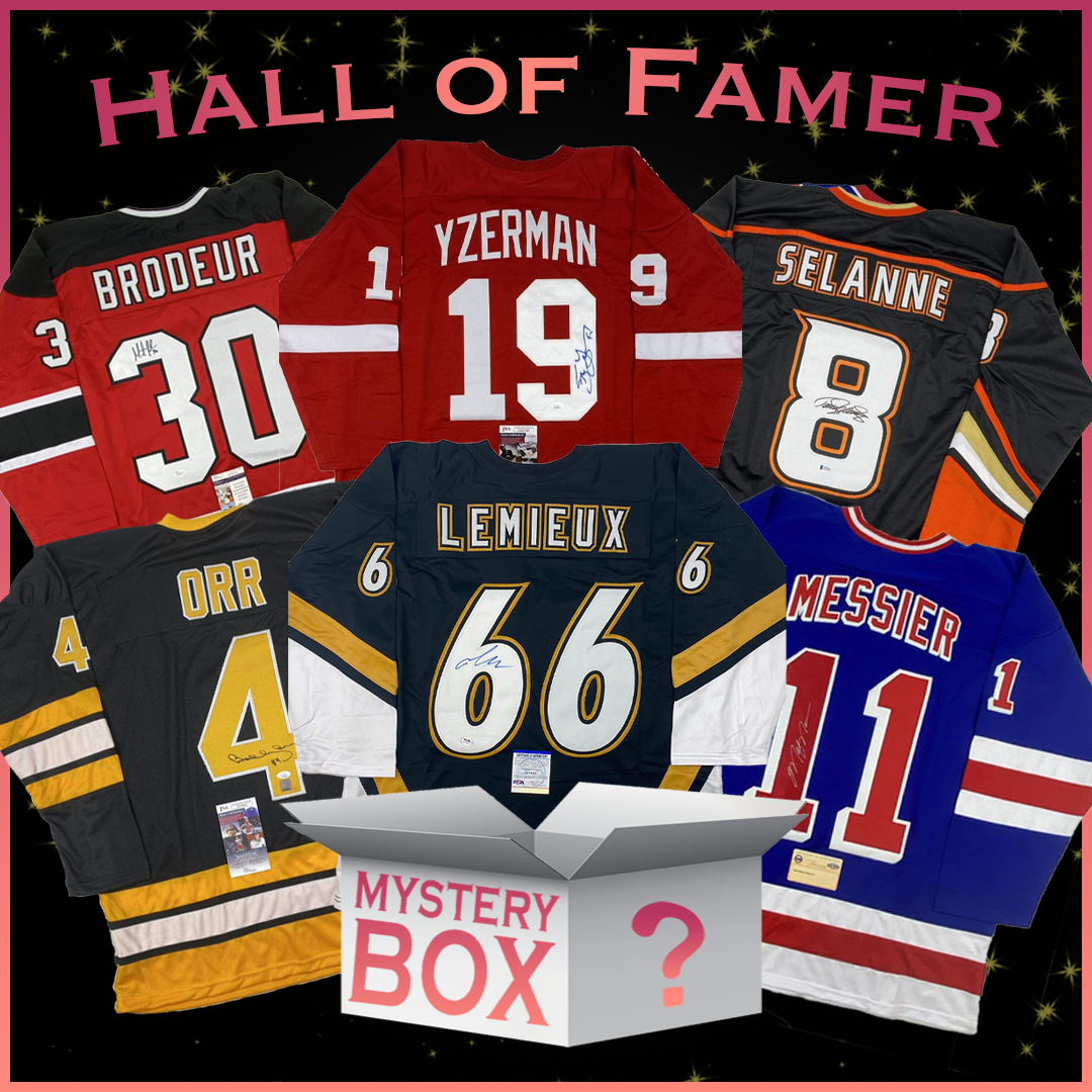 Hall of Famers autographed jerseys