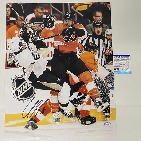 Autographed/Signed Claude Giroux Ottawa Black Hockey Jersey PSA/DNA CO –  Super Sports Center