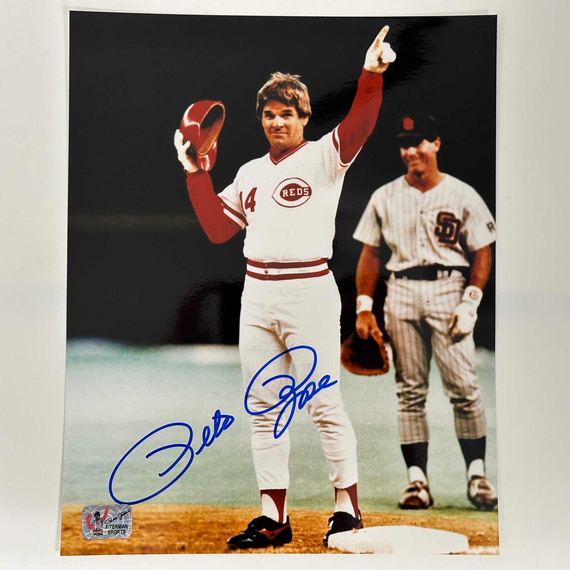 Autographed/Signed Barry Larkin Cincinnati White Baseball Jersey Beckett BAS COA