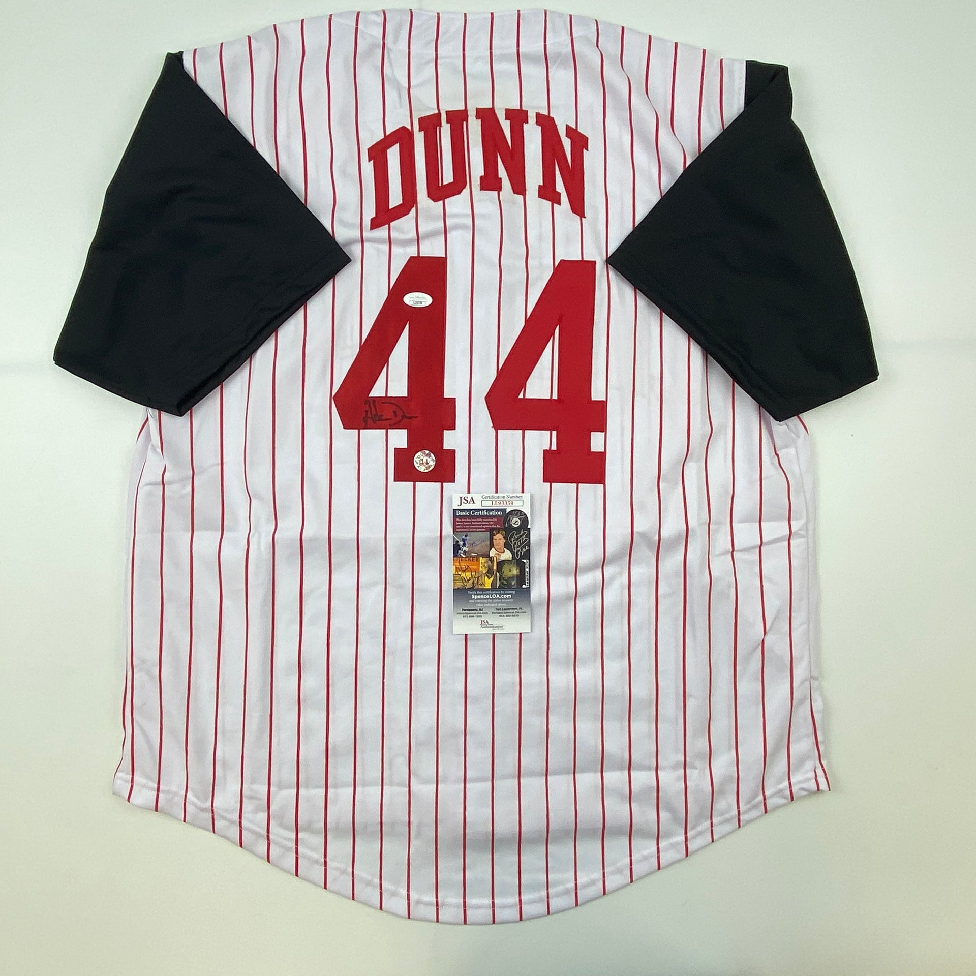 ADAM DUNN 2006 Flair Showcase Stitches Game Jersey Baseball 