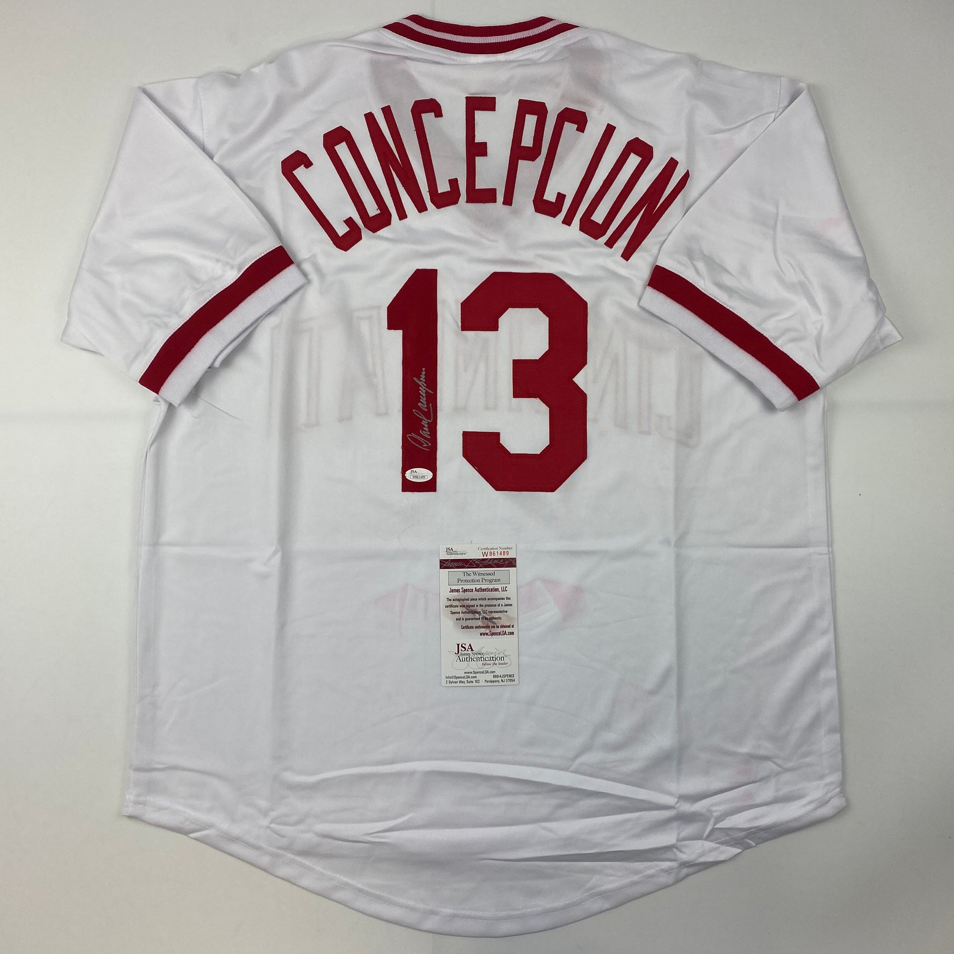 Autographed/Signed Dave Concepcion Cincinnati White Baseball