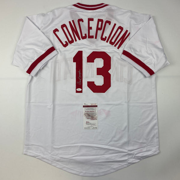 Facsimile Autographed Johnny Bench Cincinnati White Reprint Laser Auto Baseball  Jersey Size Men's XL at 's Sports Collectibles Store