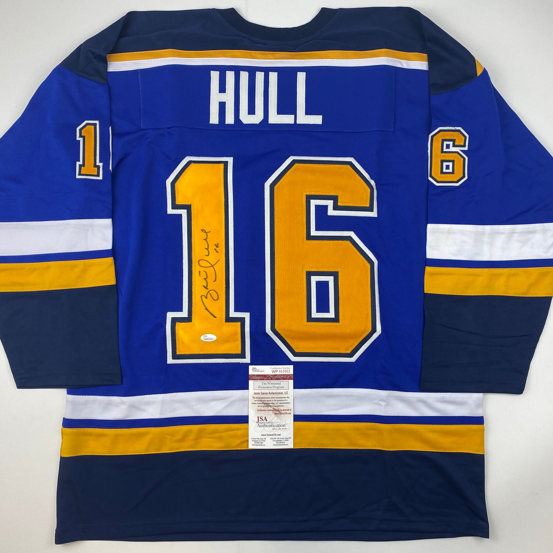 Brett Hull Signed St. Louis Blues Jersey PSA COA – All In Autographs