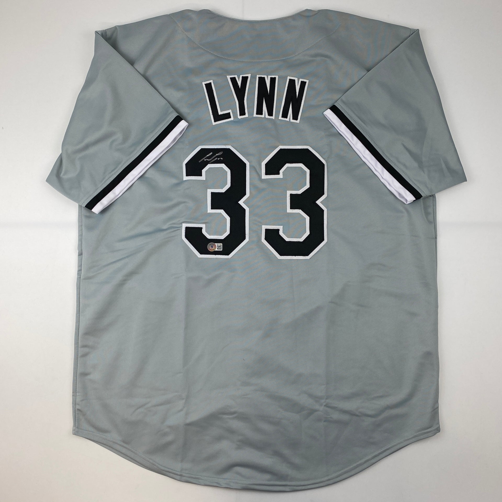Autographed/Signed Lance Lynn Chicago Grey Baseball Jersey Beckett BAS COA  - Hall of Fame Sports Memorabilia