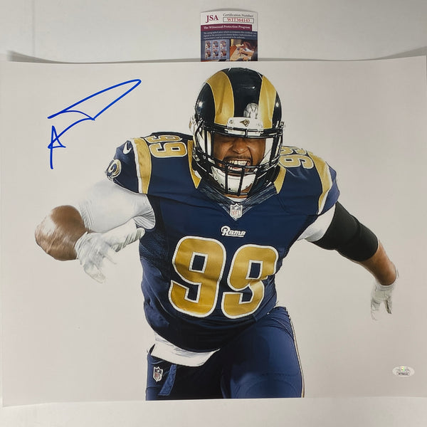 Aaron Donald Autograph Signed Rams 16x20 Photo Black Framed 