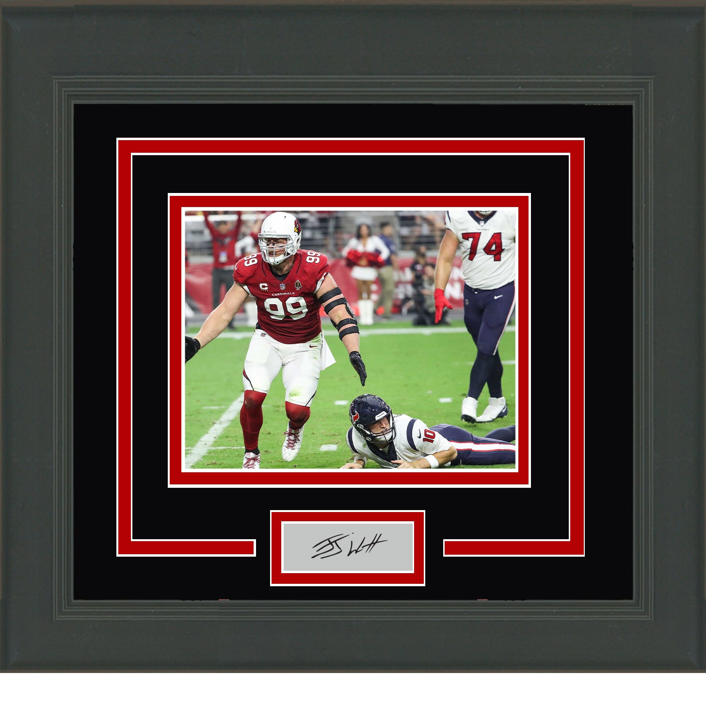  JJ Watt HOF 20 Autographed Arizona Cardinals Authentic