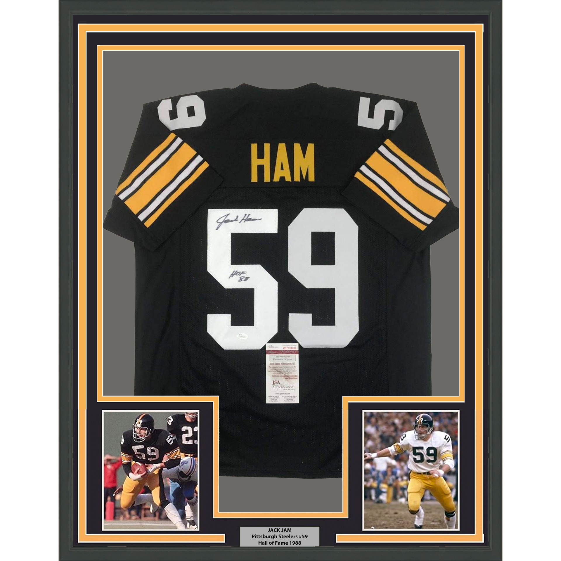 Autographed/Signed Andy Russell 2x SB Champs Pittsburgh Black Football  Jersey JSA COA at 's Sports Collectibles Store