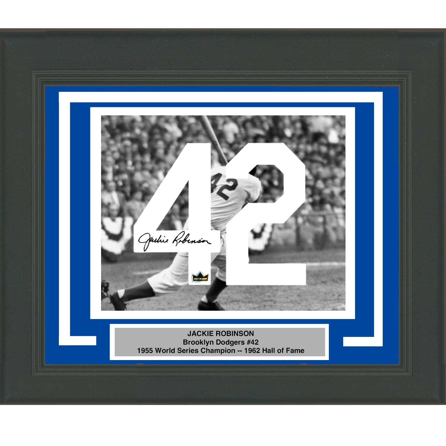 Jackie Robinson Framed Brooklyn Dodgers Jersey 