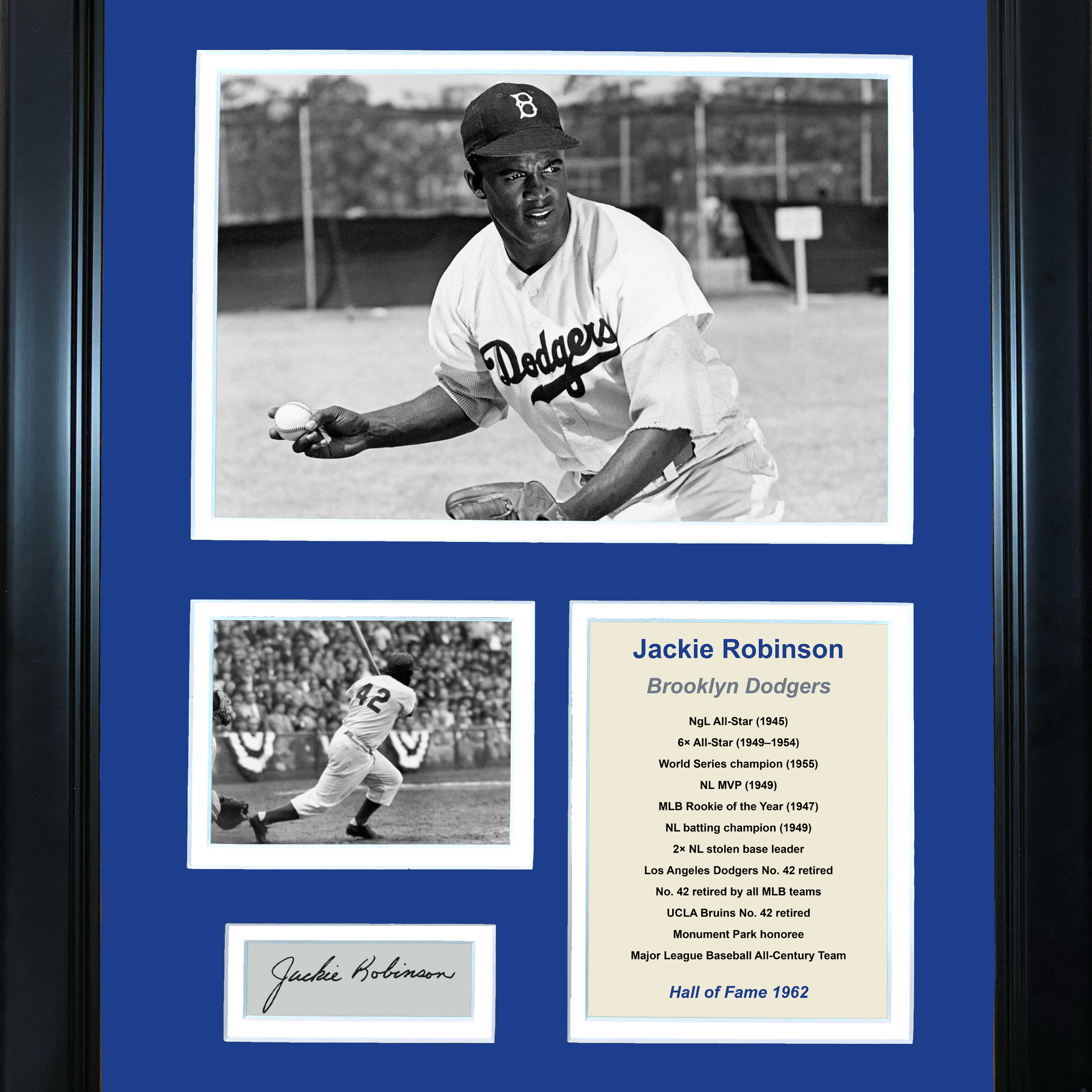1947 Brooklyn Dodgers Team Signed Photograph-Jackie Robinson Rookie