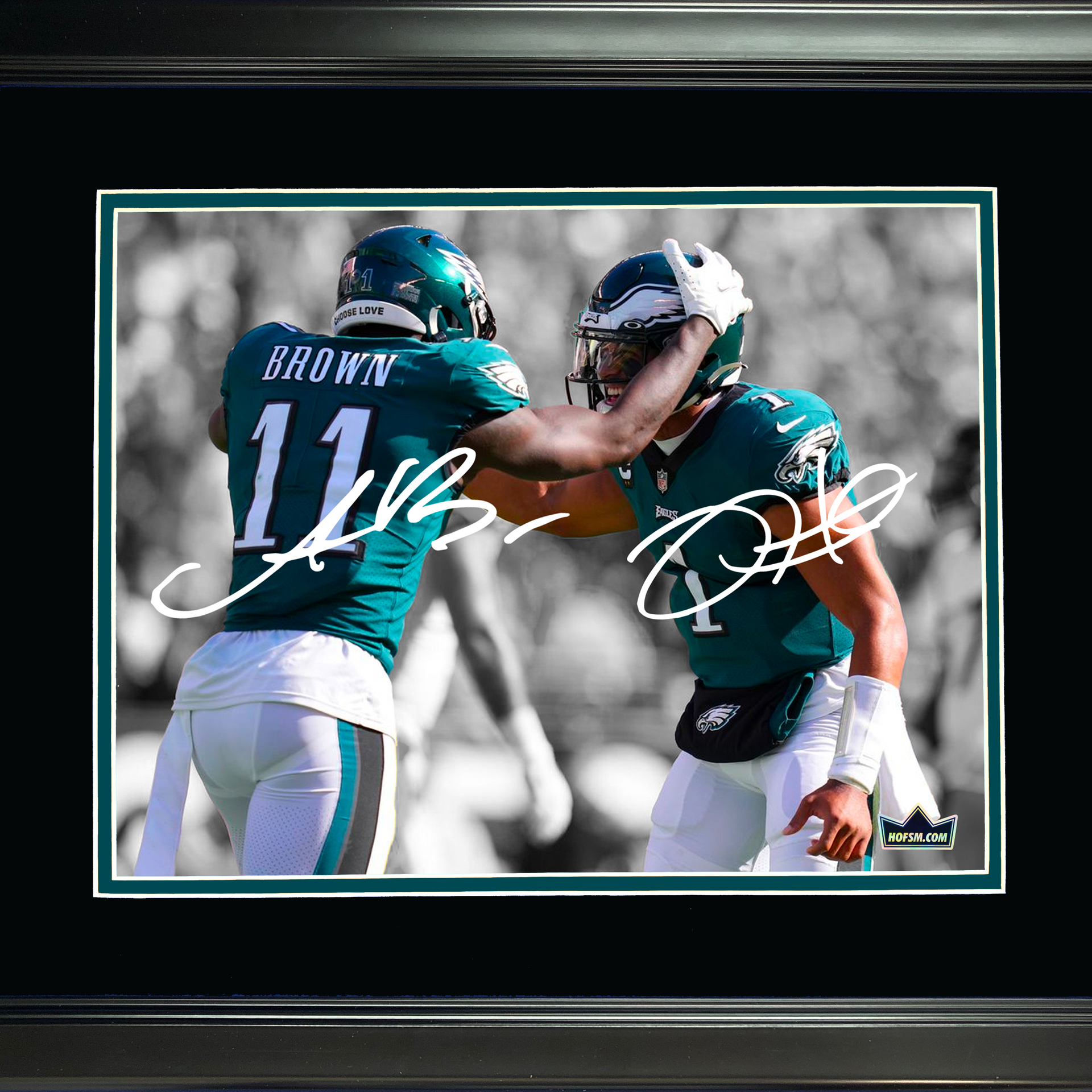 Jalen Hurts Philadelphia Eagles Autographed Framed White Jersey - JSA  Authenticated