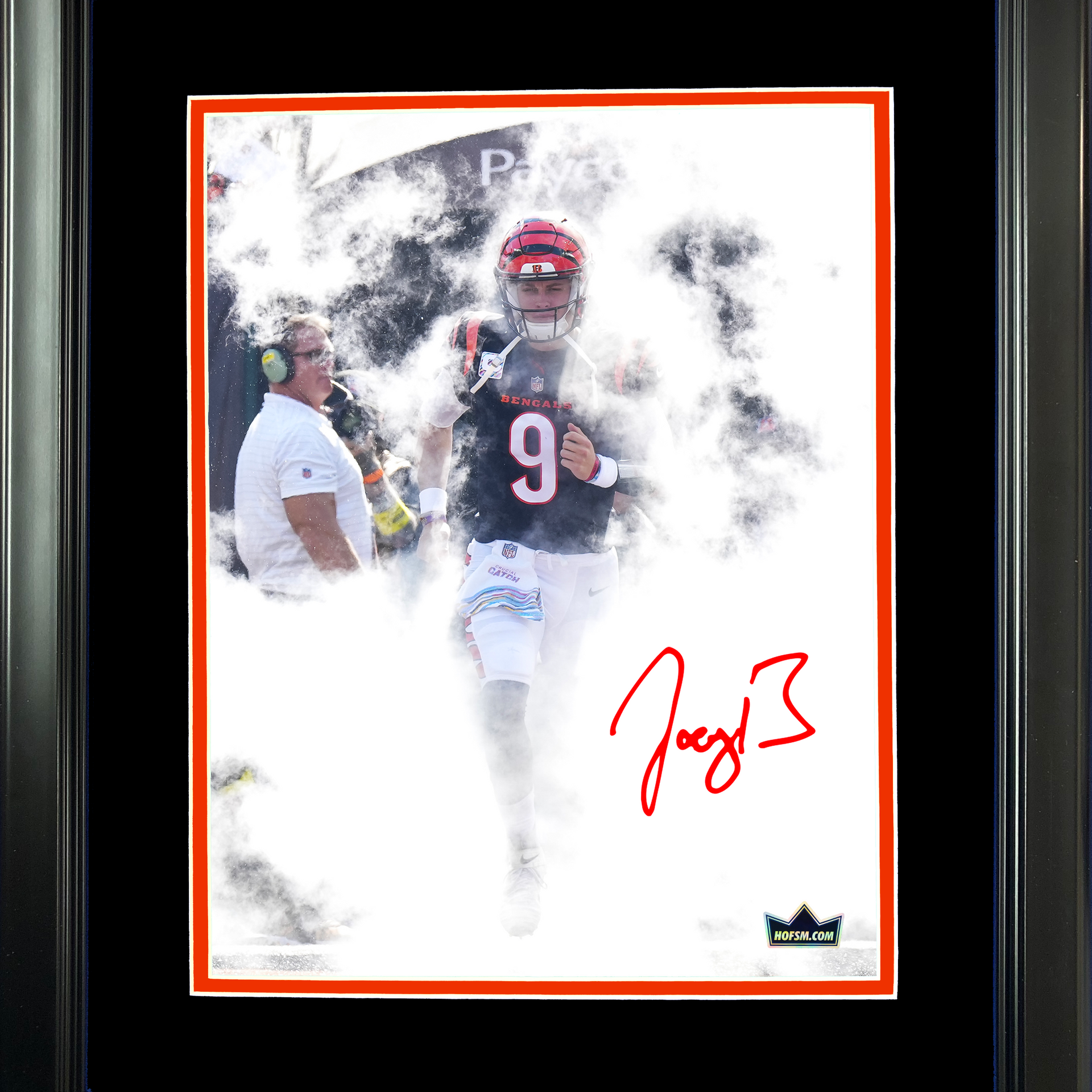 Framed Joe Burrow Cincinnati Bengals Facsimile Laser Engraved Signature  Auto 12'x15' Football Photo HOFSM Holo - Hall of Fame Sports Memorabilia