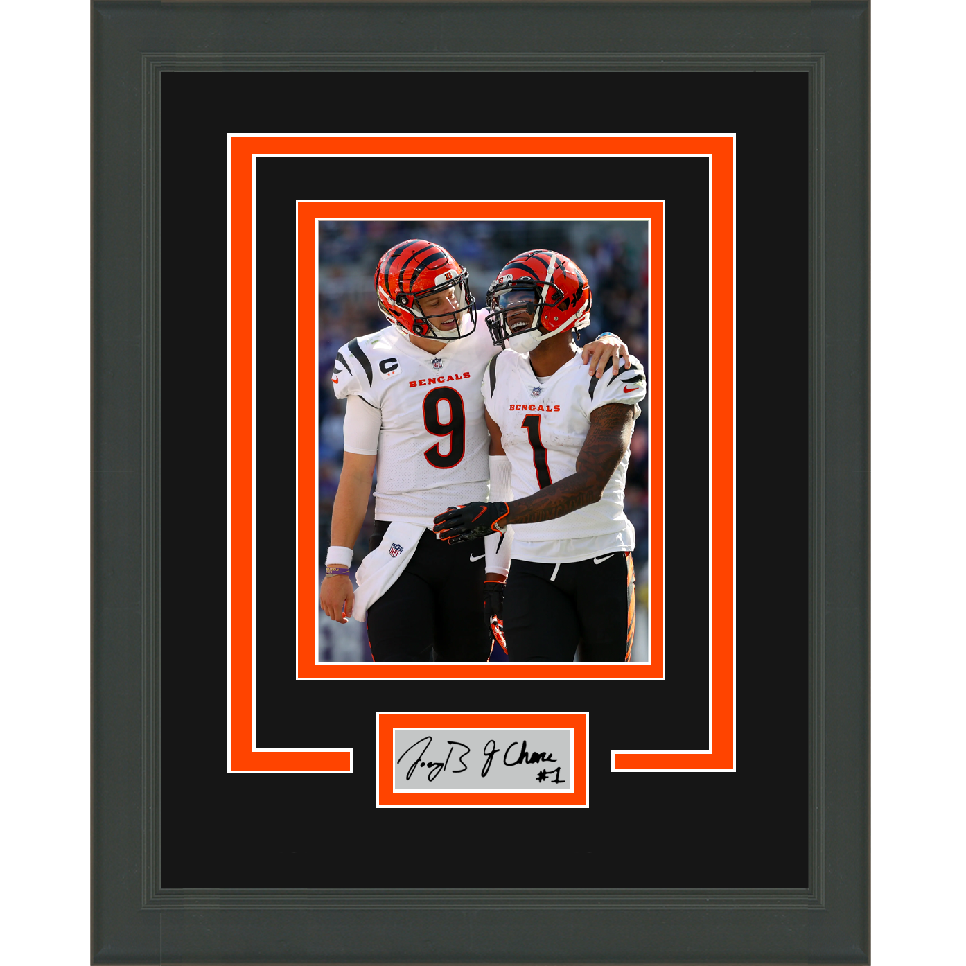 Joe Burrow Cincinnati Bengals Fanatics Authentic Framed 15 x 17