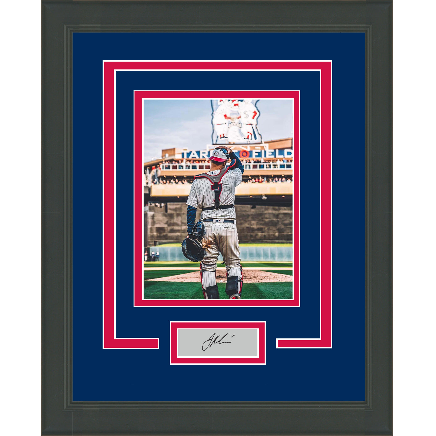 MN Twins Joe Mauer Authenticated Signed & Framed Jersey with