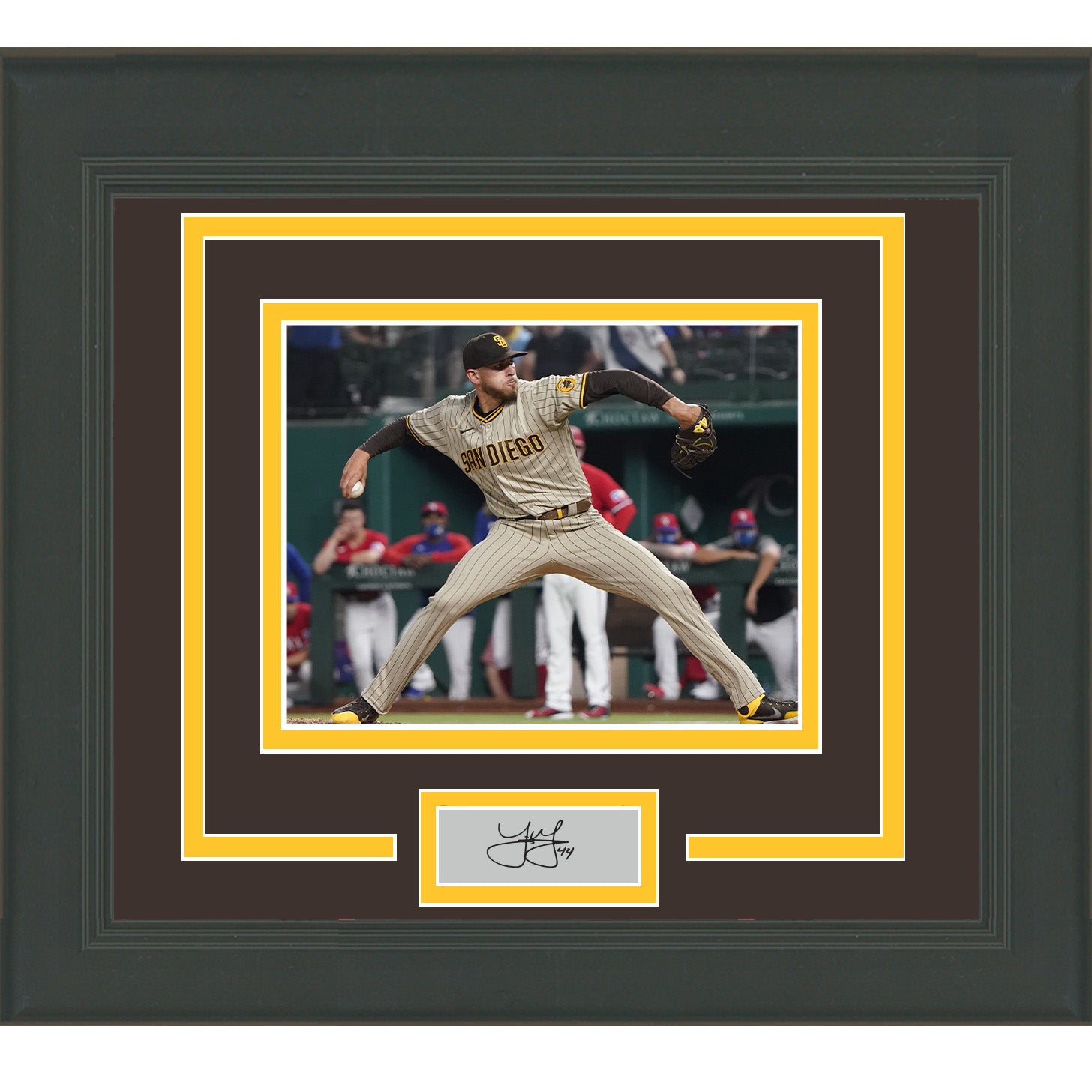 Framed Joe Musgrove Facsimile Laser Engraved Signature Auto San Diego  Padres 15x16 Baseball Photo - Hall of Fame Sports Memorabilia