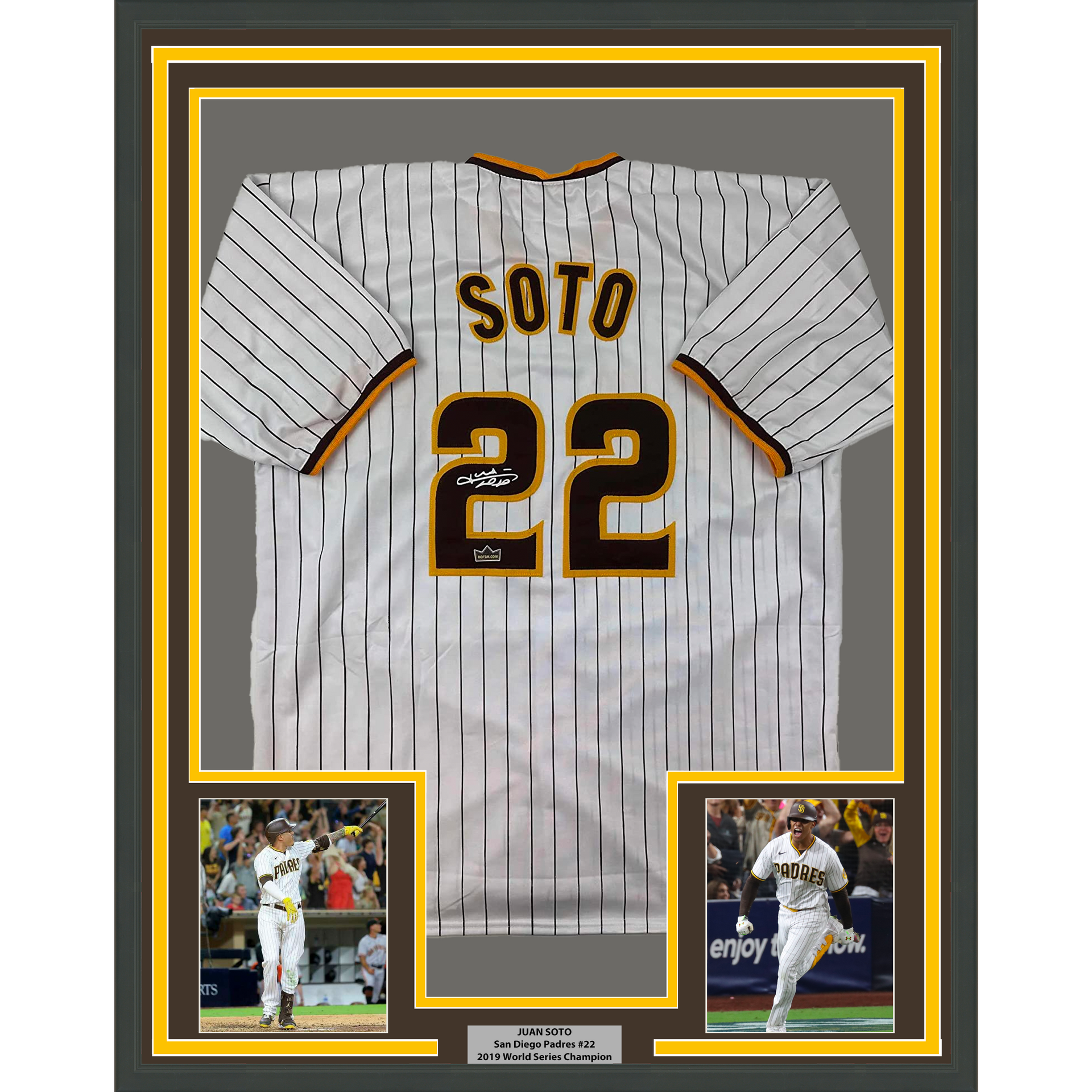 Autographed/Signed Fernando Tatis Jr. San Diego Pinstripe Baseball Jersey  JSA COA at 's Sports Collectibles Store