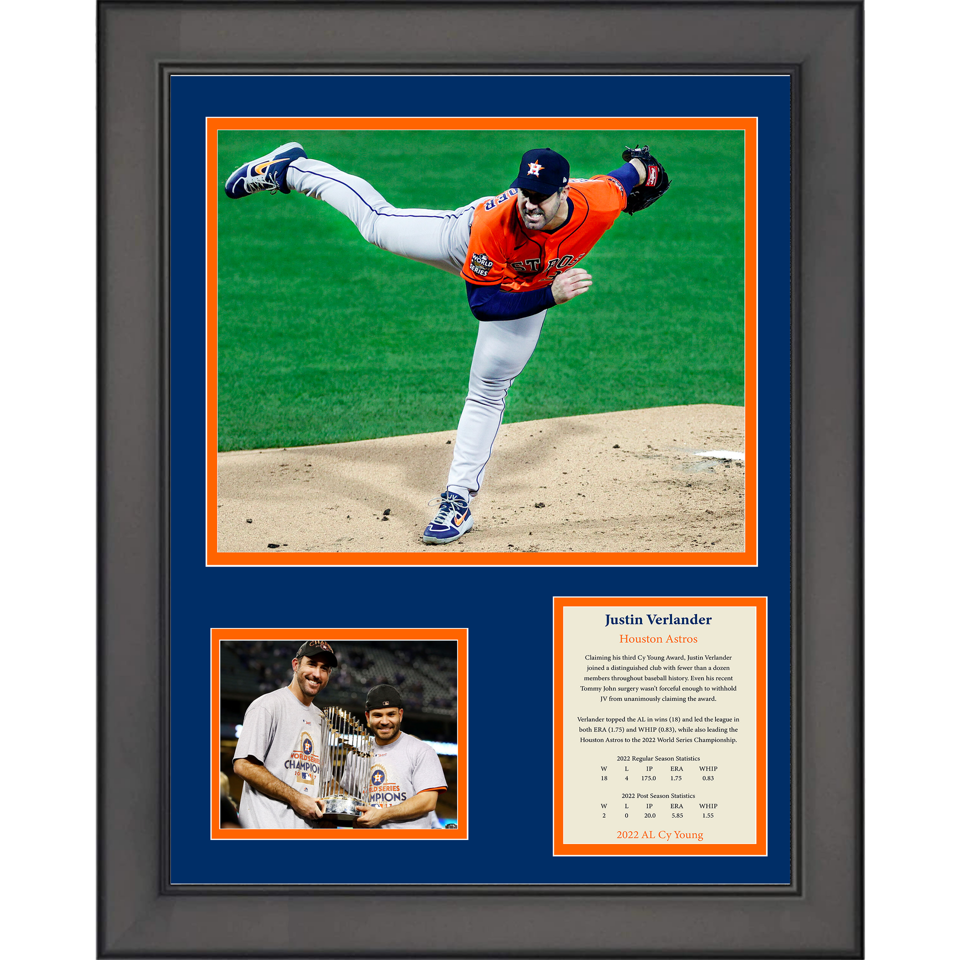 Justin Verlander Houston Astros Signed Autographed 8 x 10 Photo