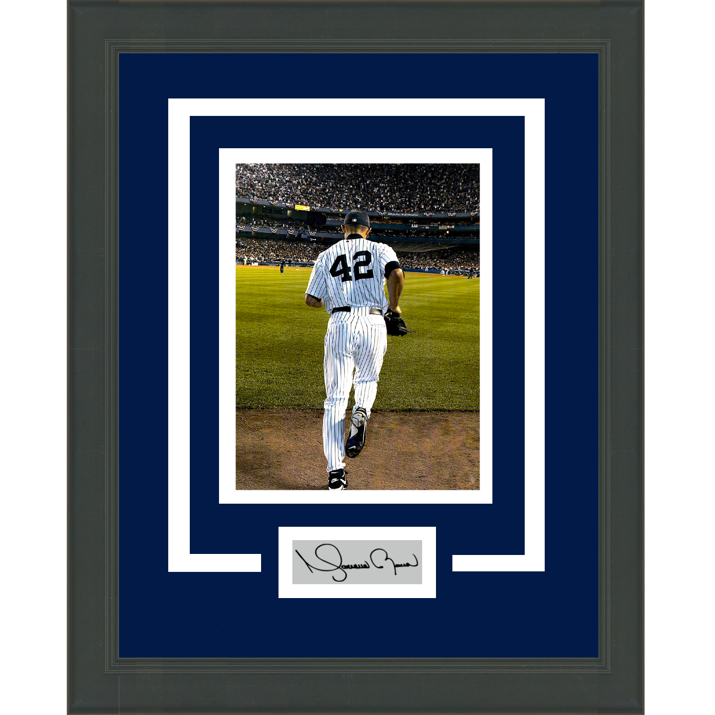 New York Yankees Mariano Rivera Last 42 Framed Photograph