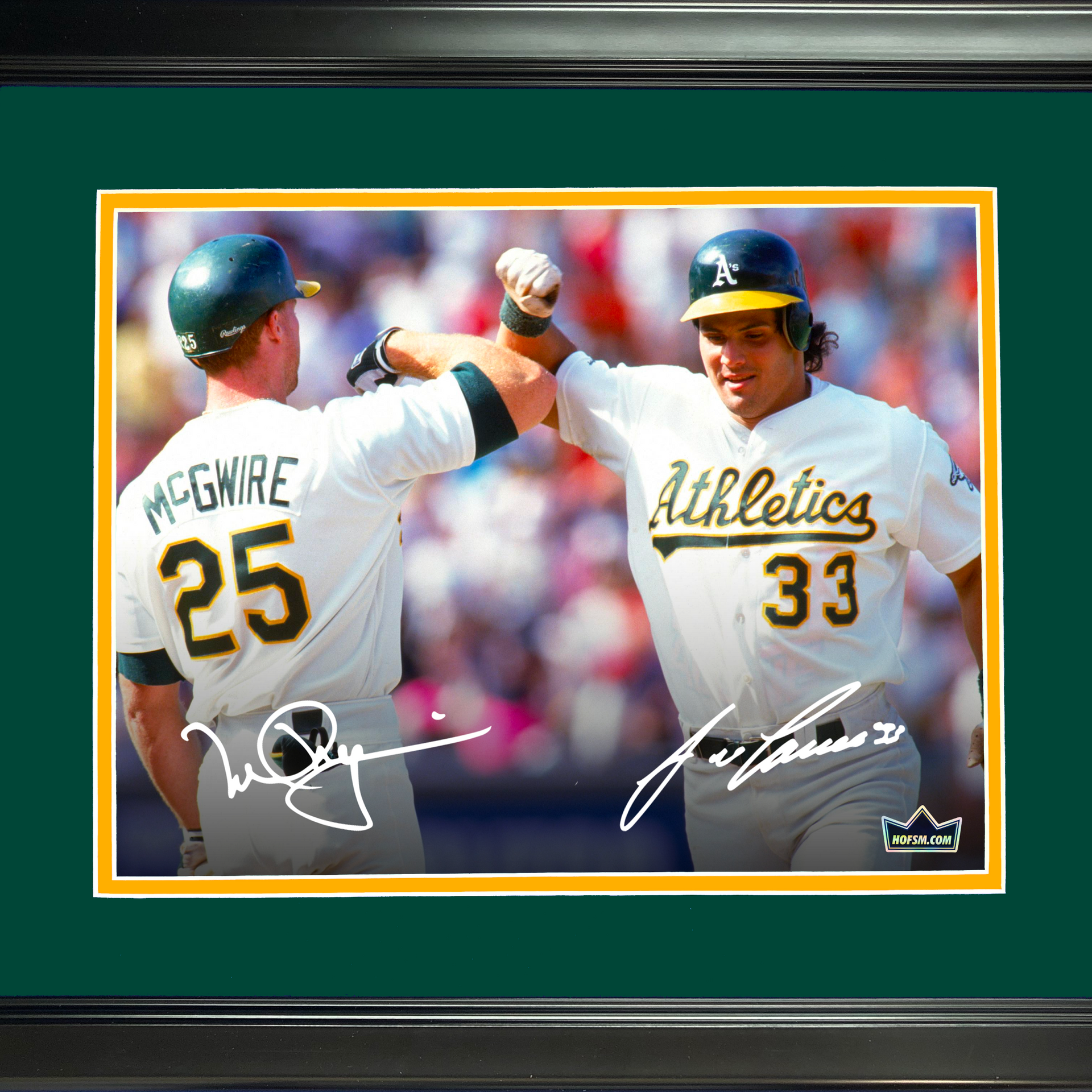 Jose Canseco Autographed Signed Oakland A's Framed Jersey 